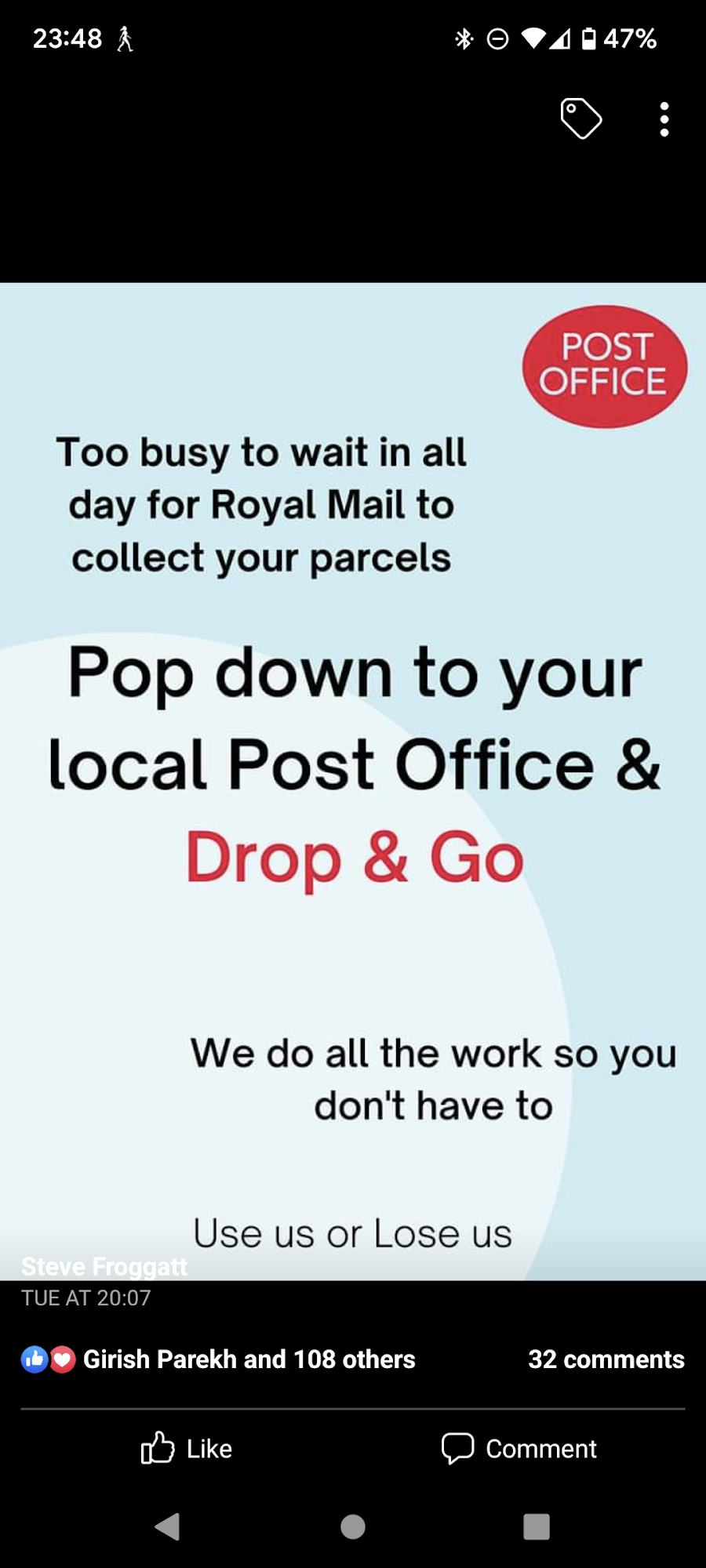 Clarendon Park Post Office Leicester