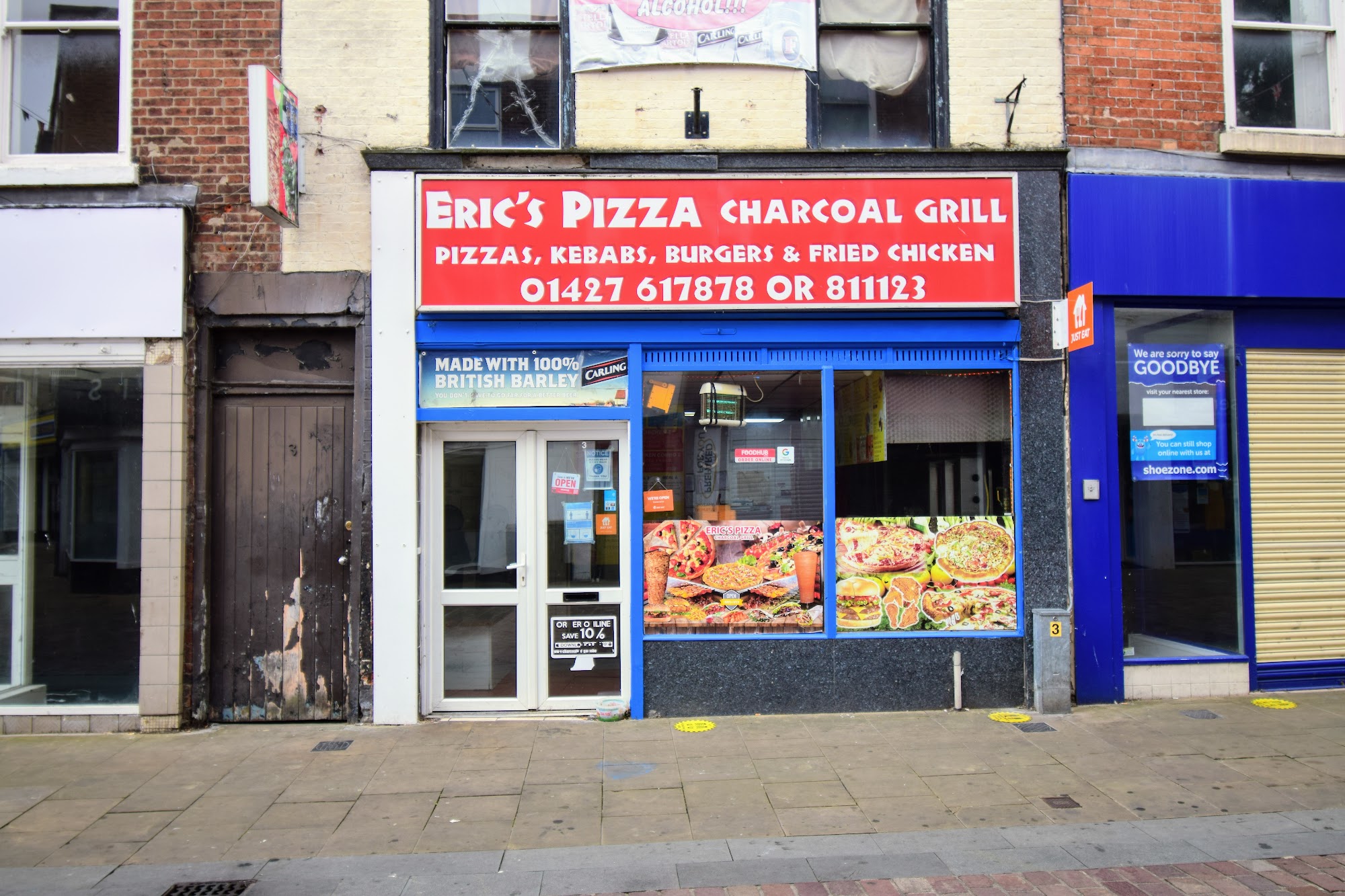 Eric's Pizza Charcoal Grill 3 Silver St, Gainsborough