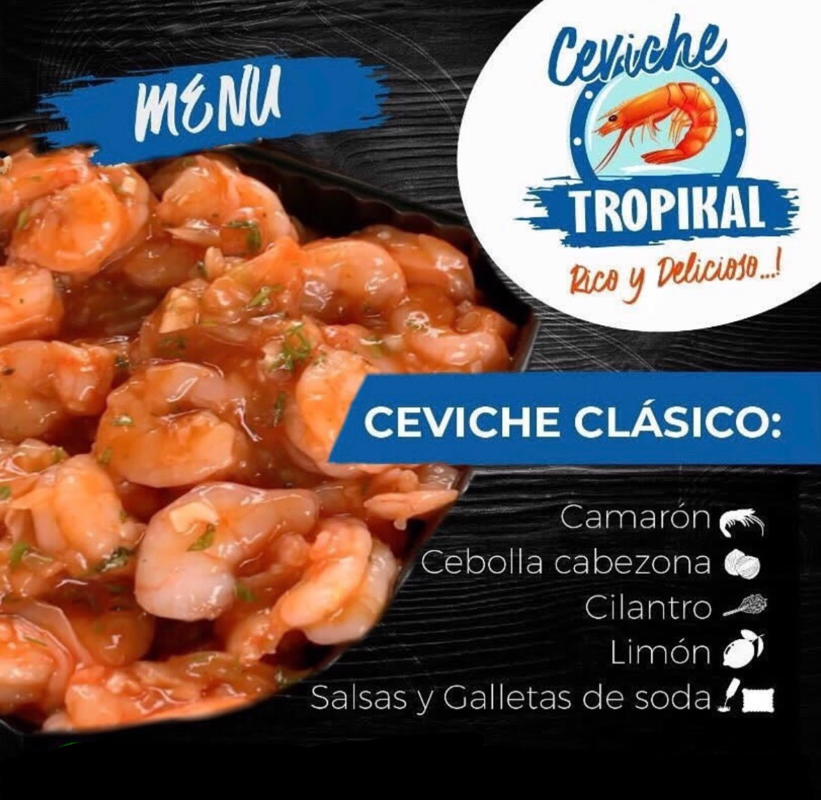 Ceviche Tropikal Menu