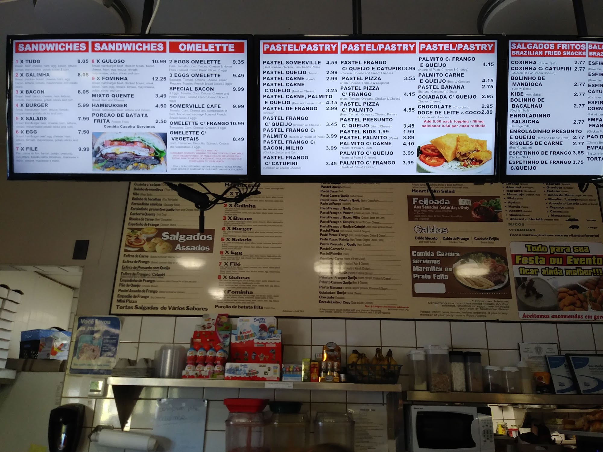 Somerville Café e Pastelaria Menu