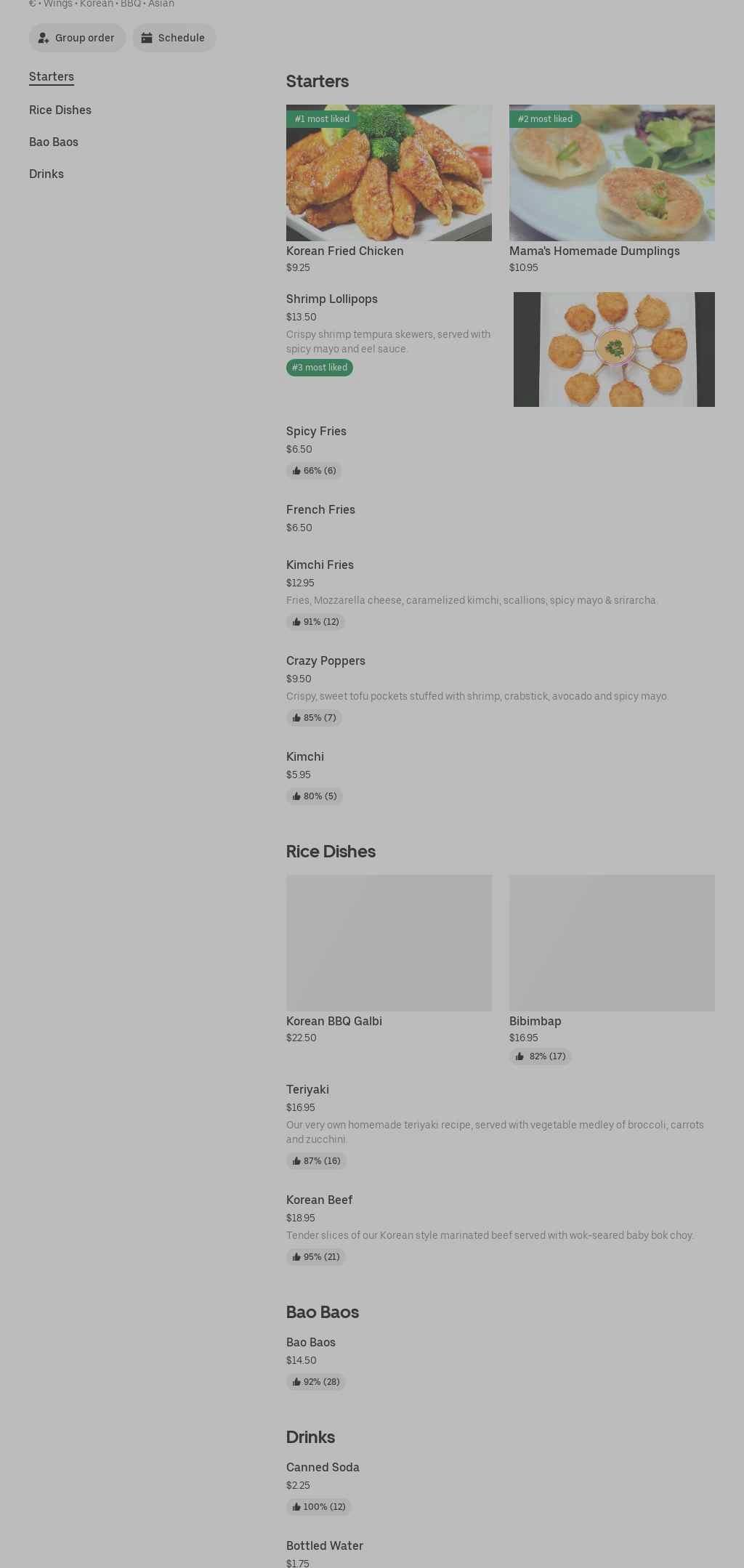 Wow Wings Watertown Menu