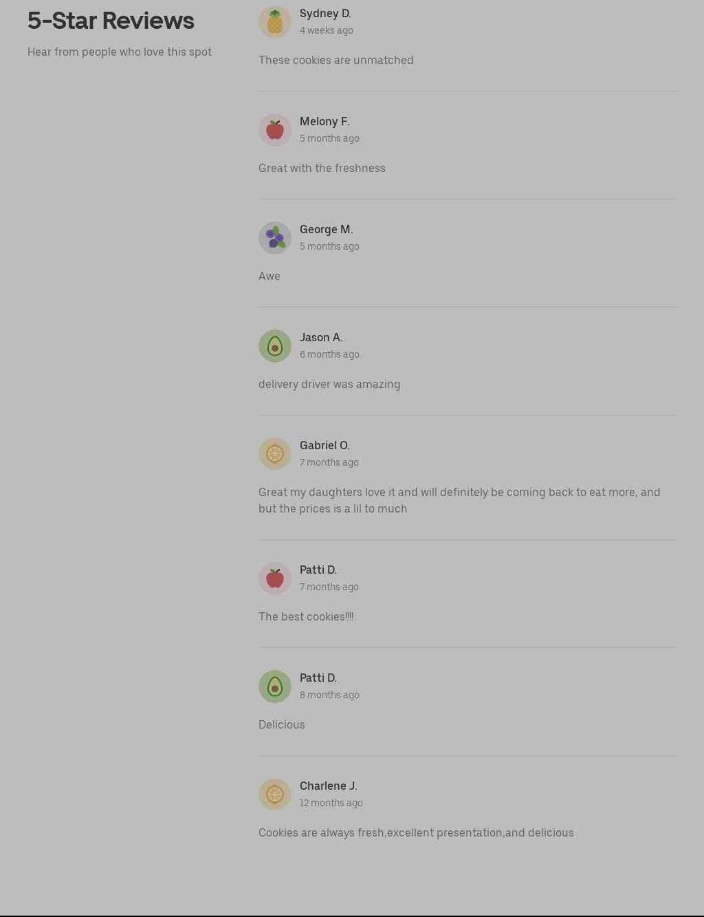 Crumbl - Woburn Menu