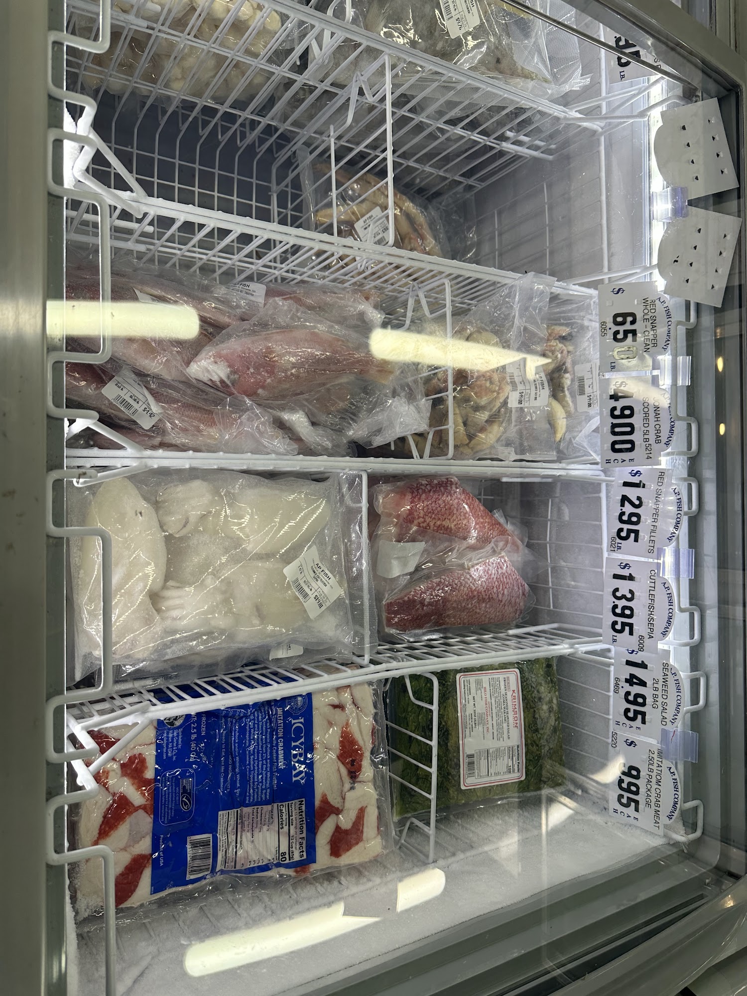 A P Fish Seafood Market Menu