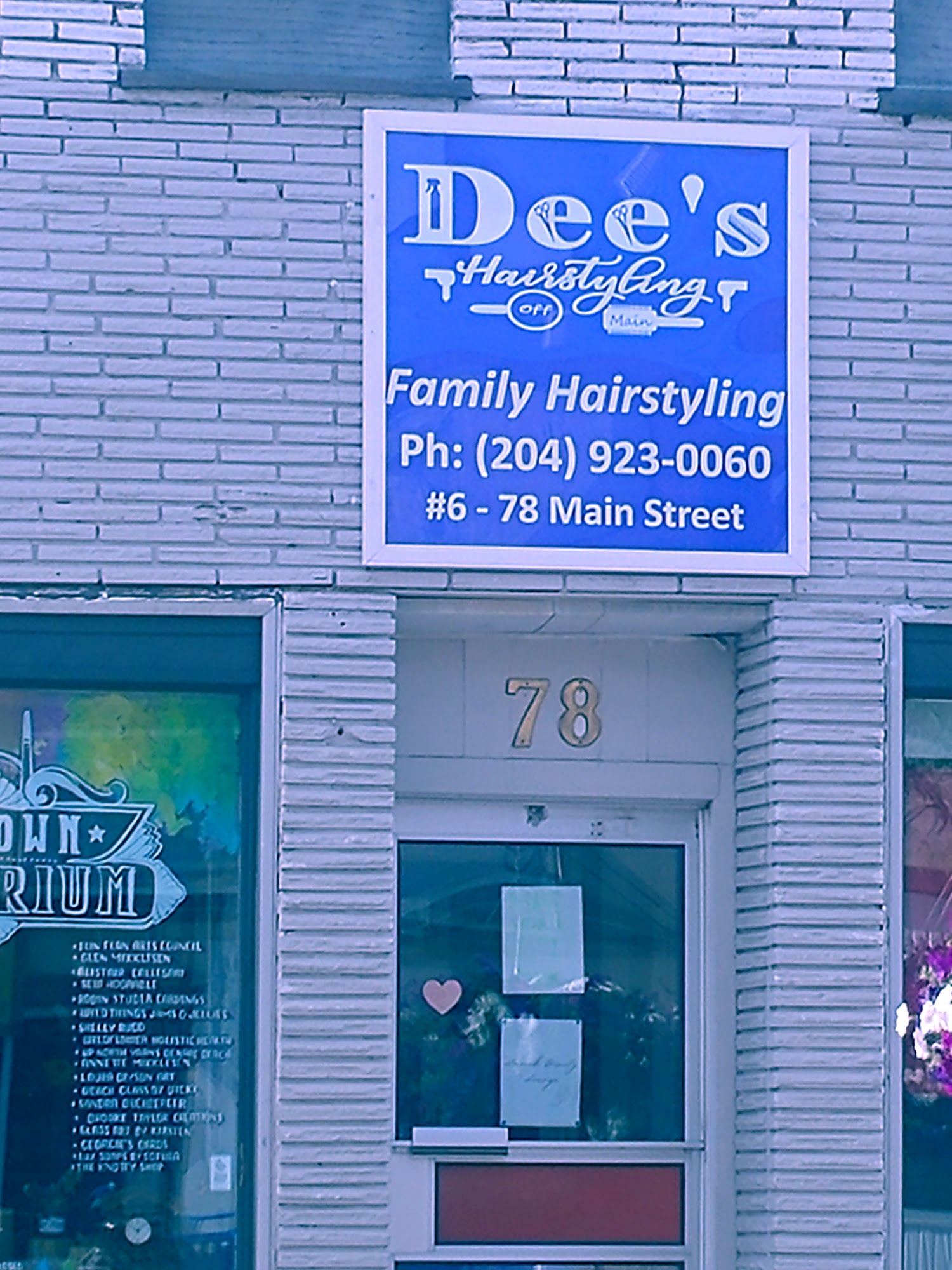 Dee's Hairstyling Off Main 78 Main St SUITE 6, Flin Flon Manitoba R8A 1J8