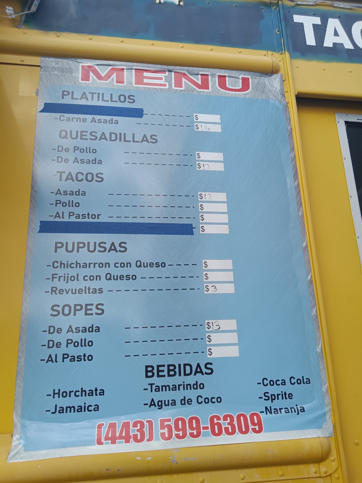 LAS DELICIAS LOS HERMANOS Menu