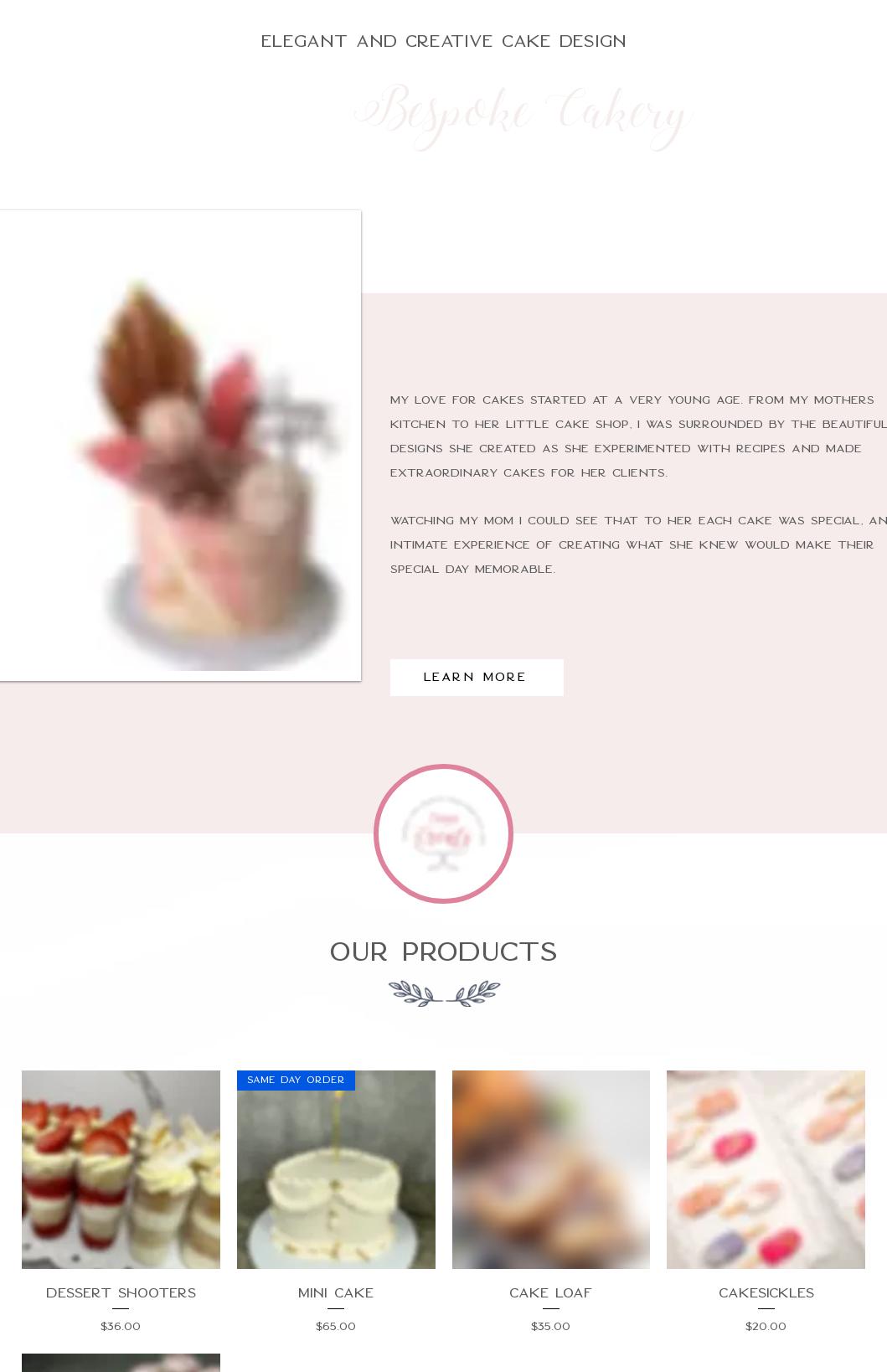 Tany's Treats Menu