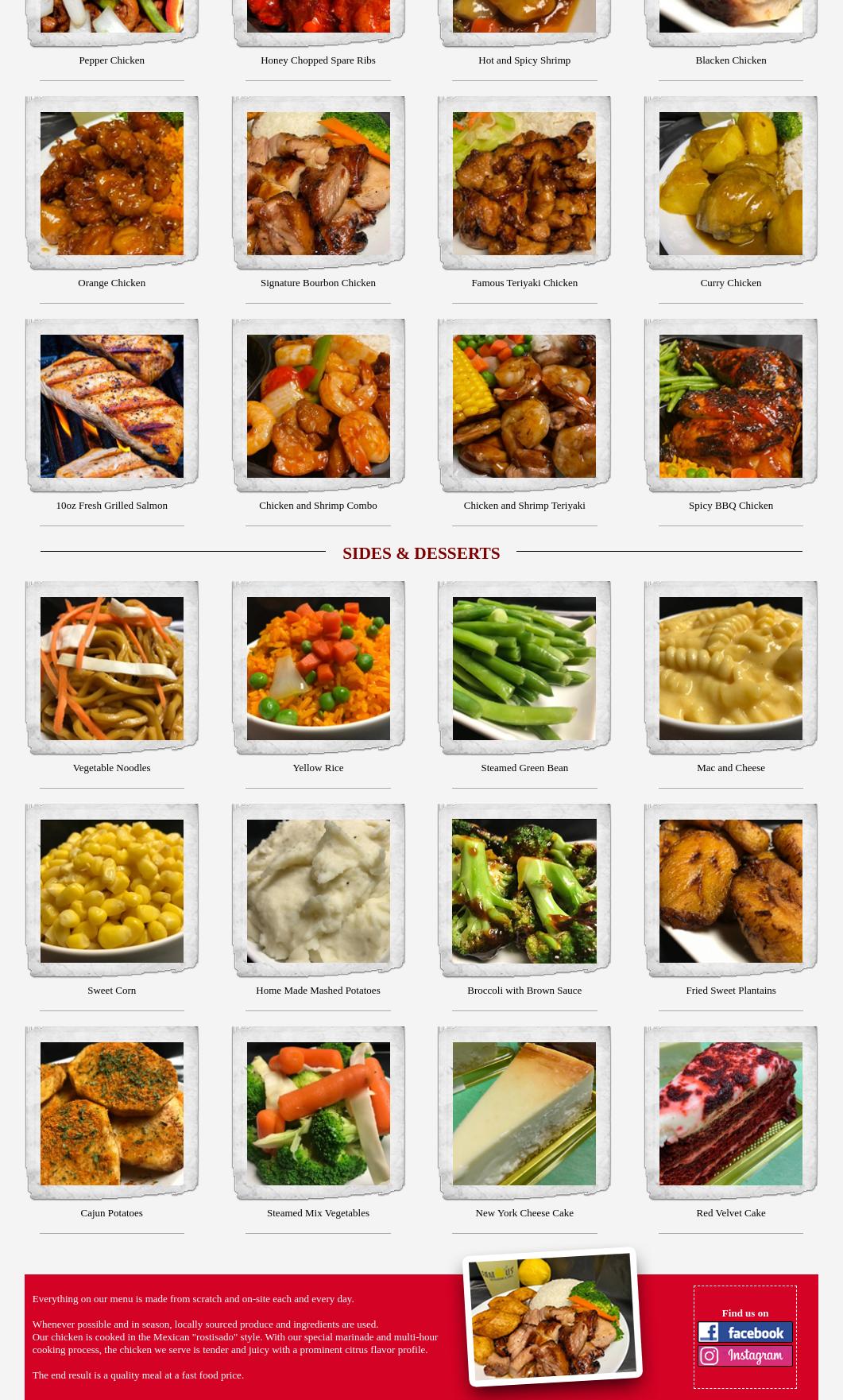 Famous Rotisserie And Grill Menu