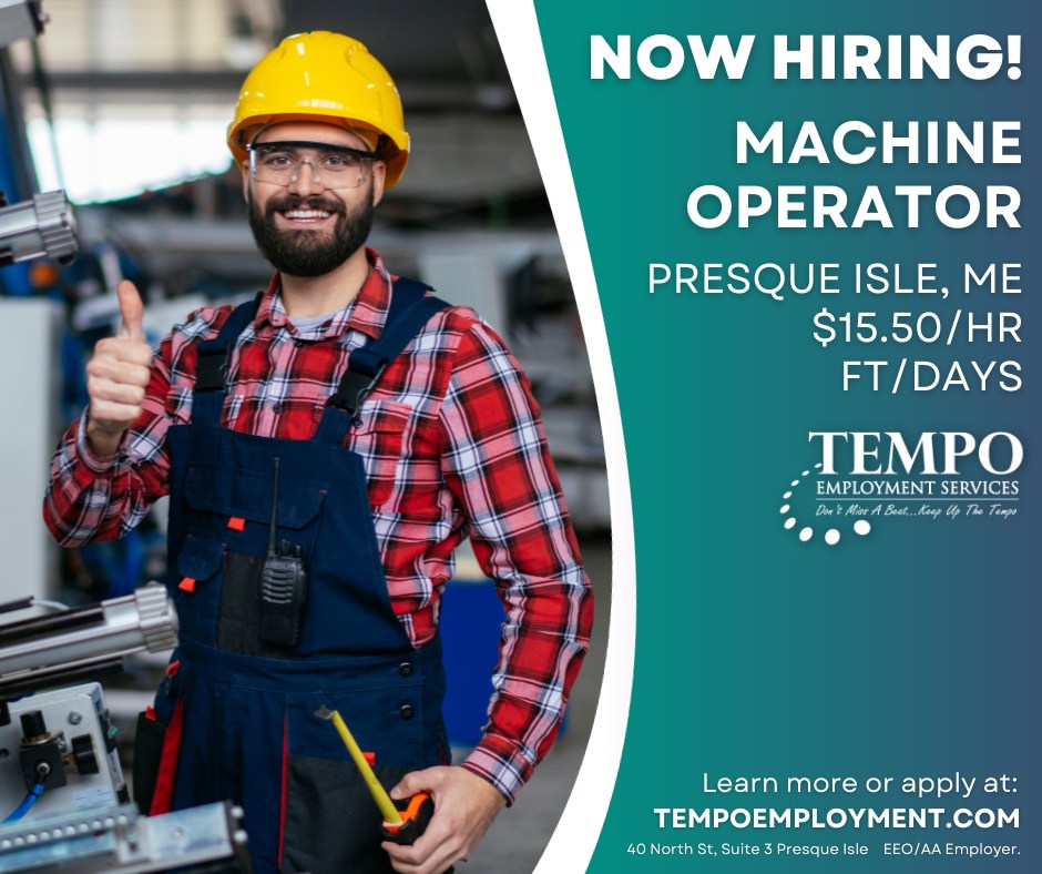 TEMPO Employment Services 40 North St UNIT 3, Presque Isle Maine 04769
