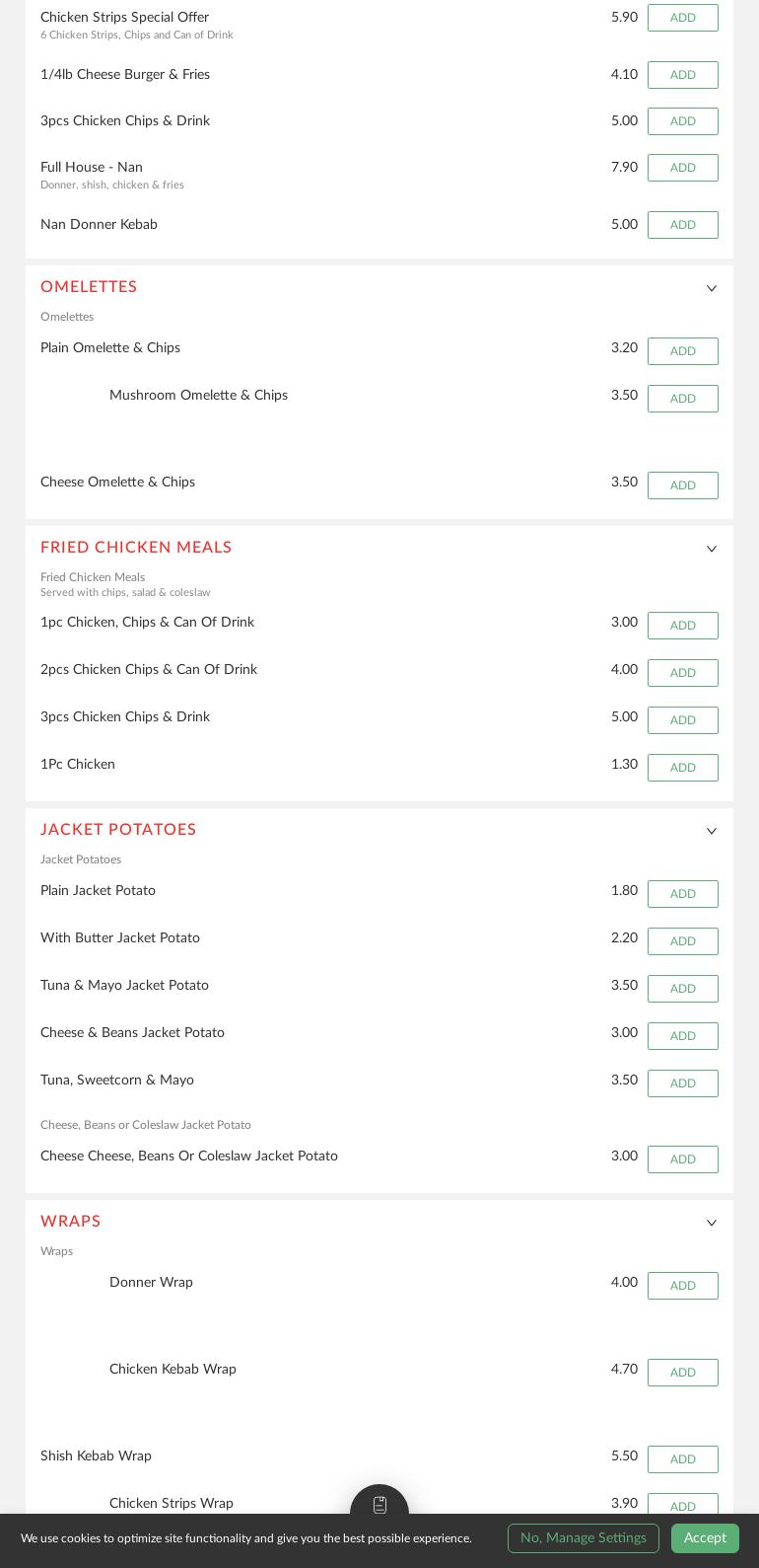 Marmaris Special Menu