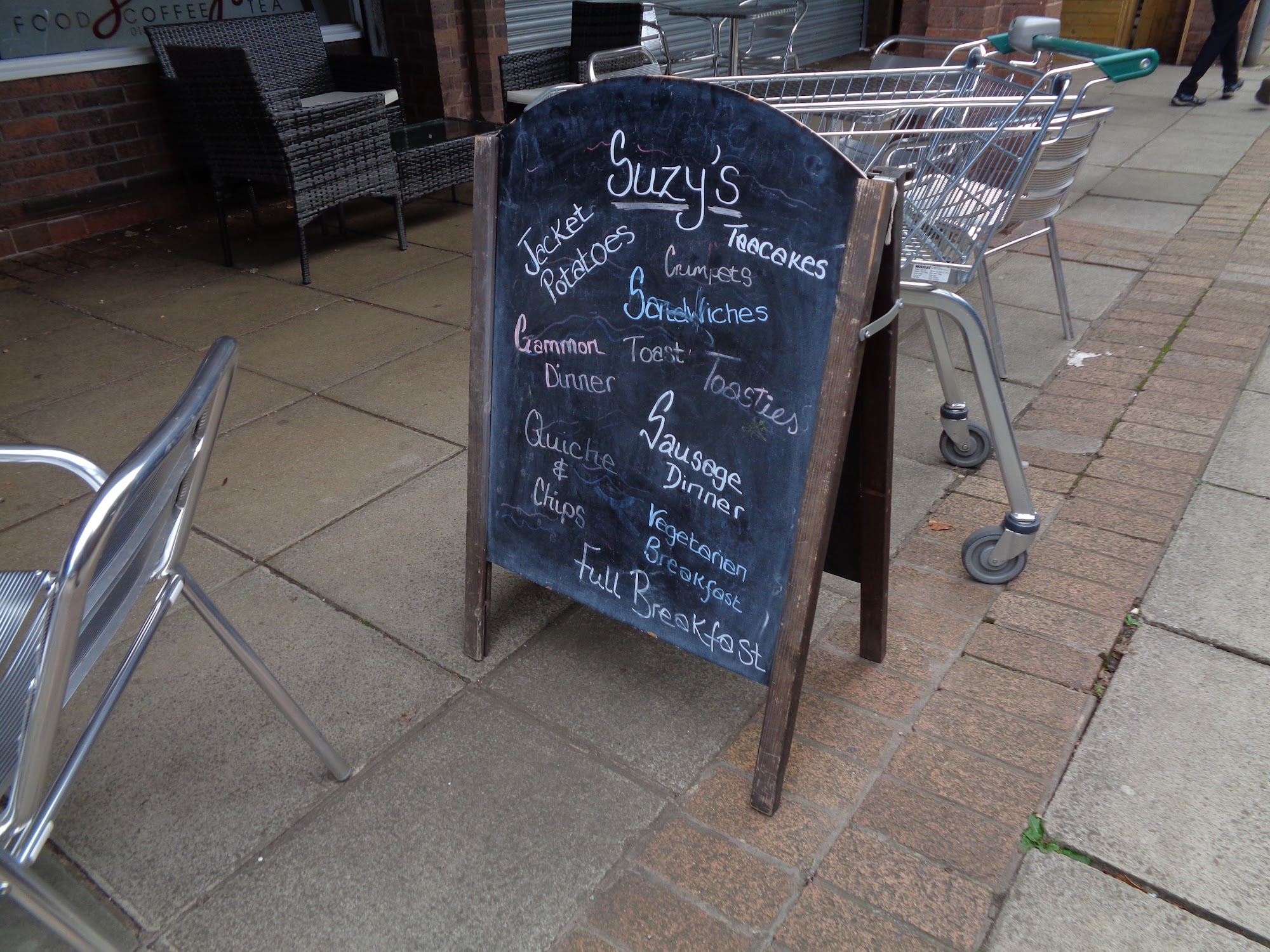 Suzy's Cafe Menu