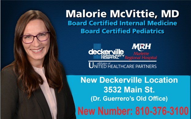 Deckerville Healthcare Services 2433 Black River St, Deckerville Michigan 48427