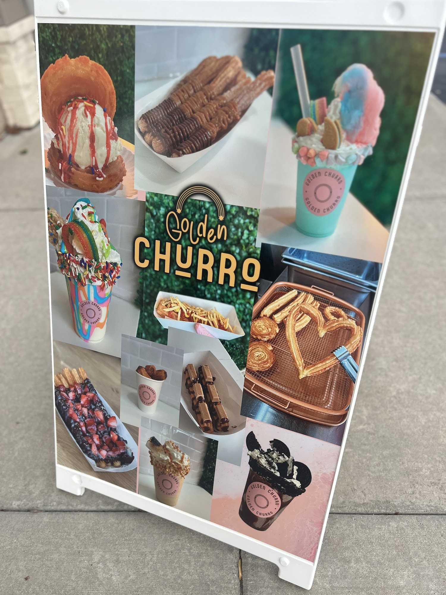 Golden Churro Menu