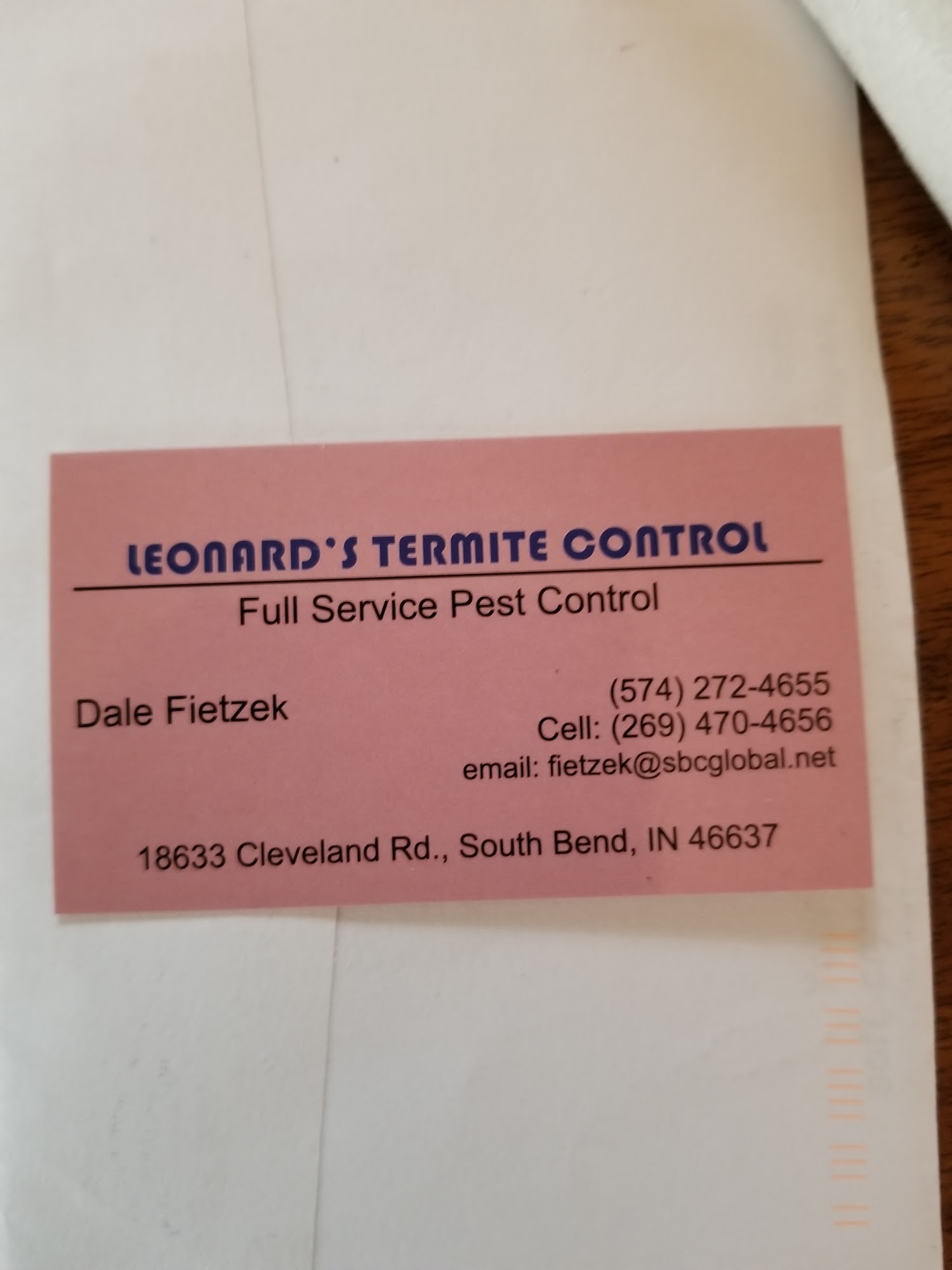 Leonard's Termite Control Co