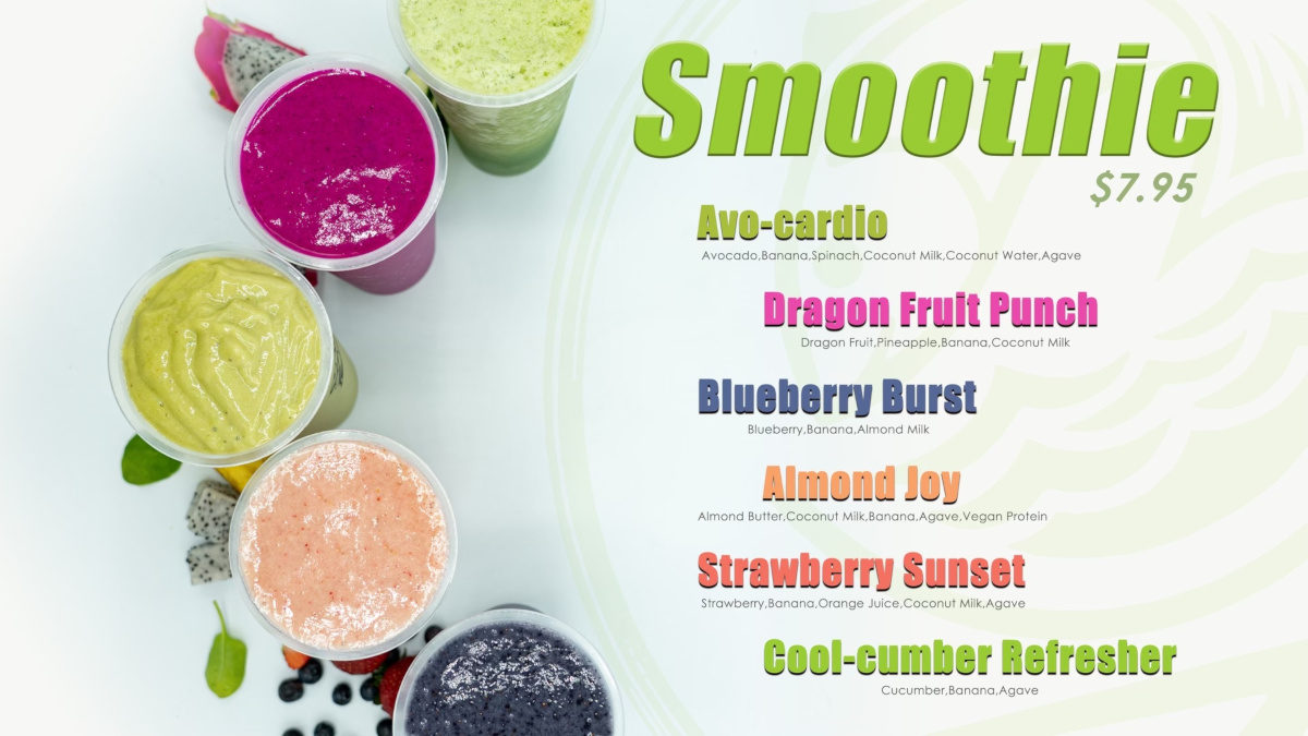 Hawaii Poke Bowl Menu