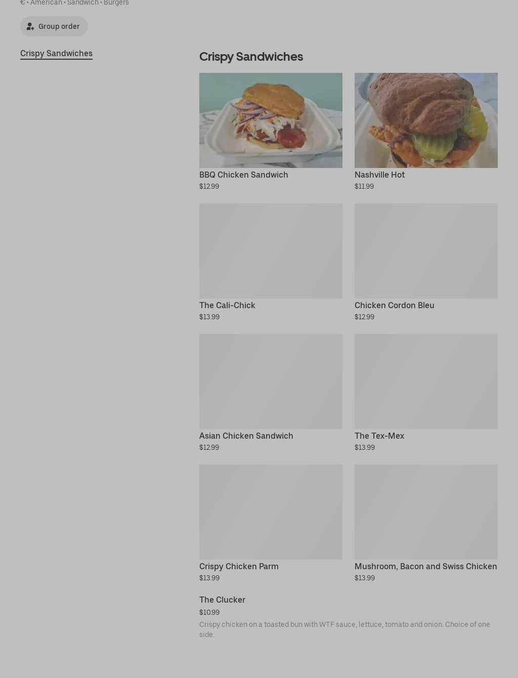 What The Flock Menu