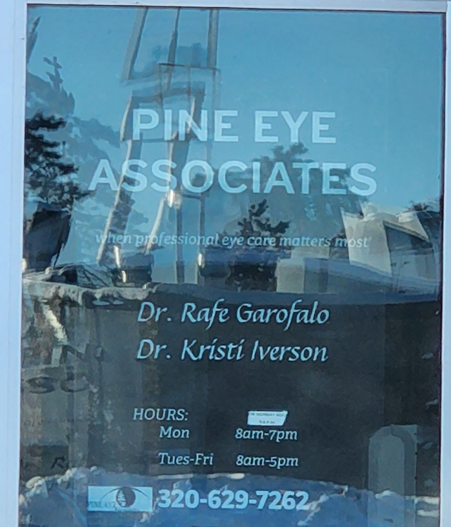 Pine Eye Associates 110 Evergreen Square Southwest, Pine City Minnesota 55063