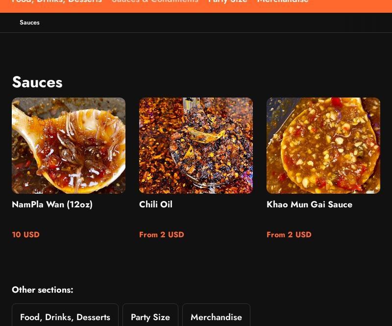 HOT GRAINZ - Thai Street Food Menu