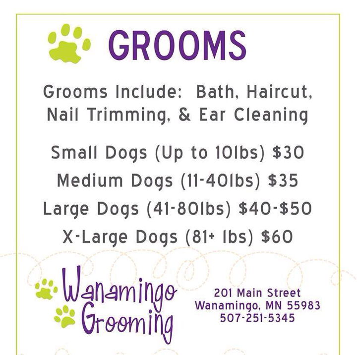 Wanamingo Grooming 116 Main St, Wanamingo Minnesota 55983