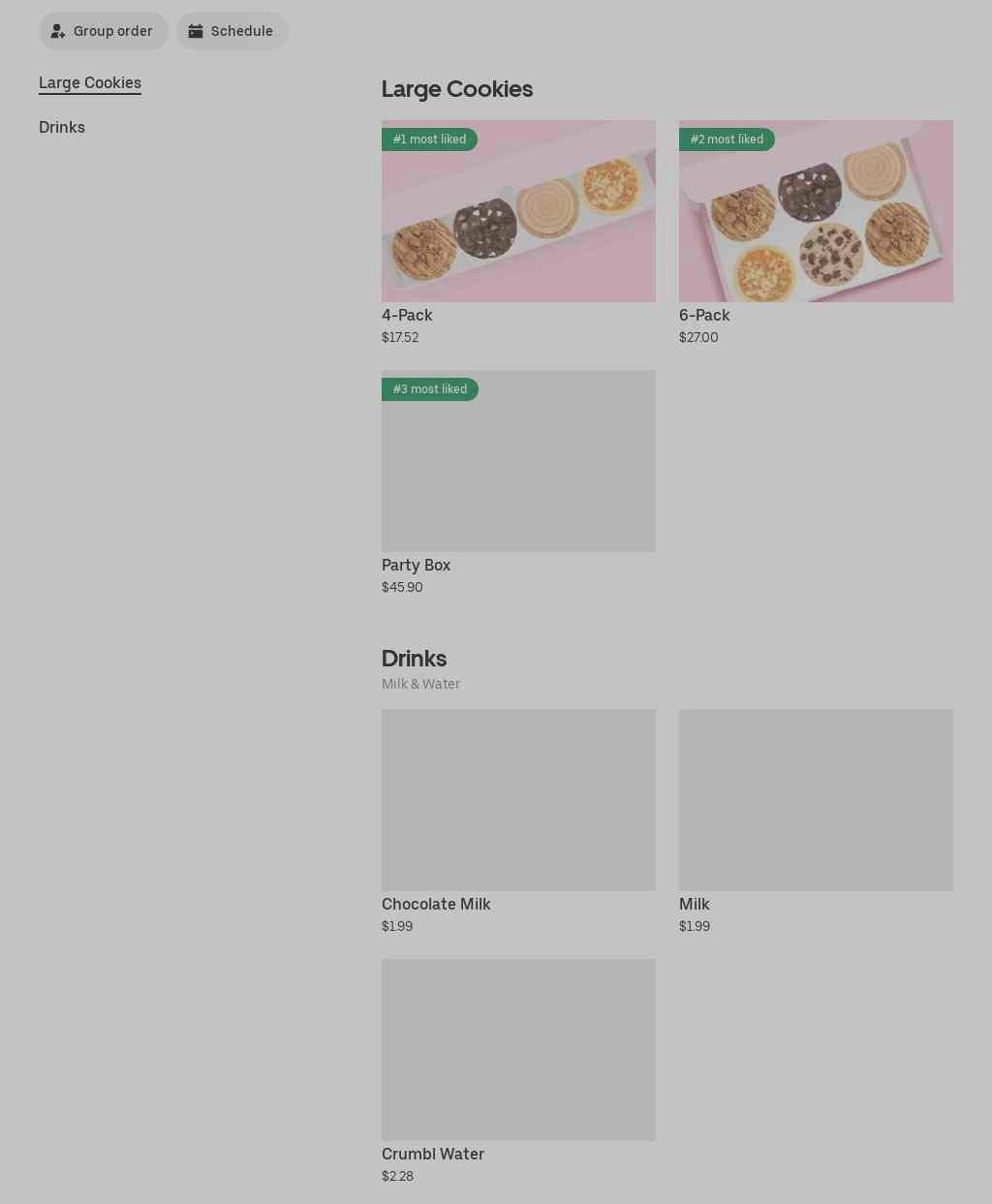 Crumbl - Robert Street Menu