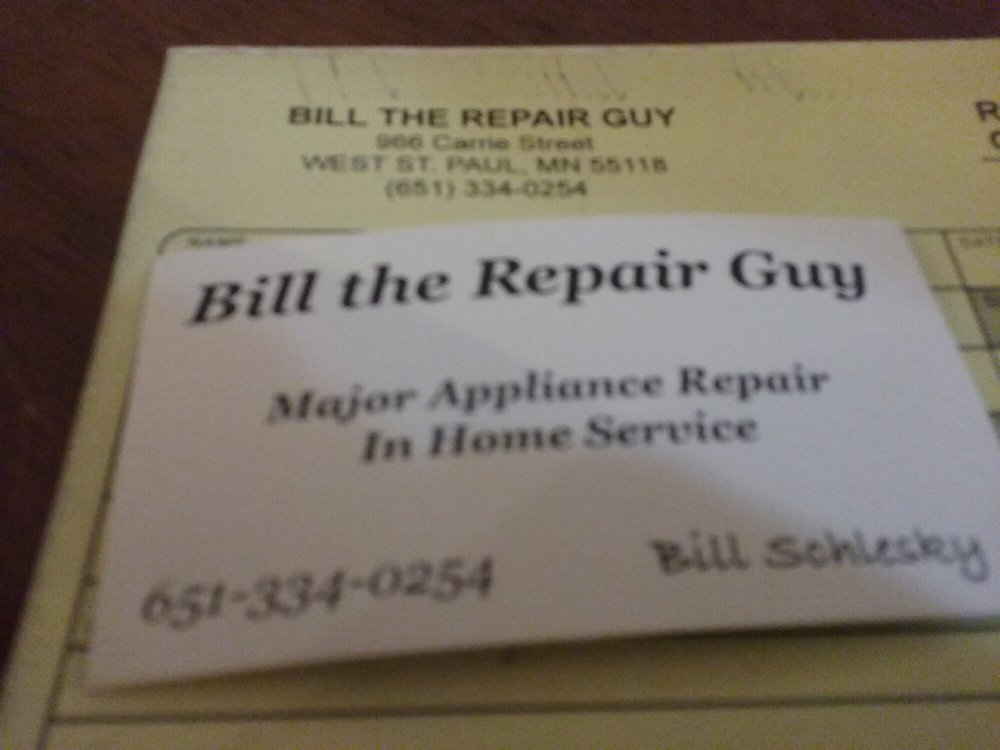 Bill the Repair Guy 966 Carrie St, West St Paul Minnesota 55118