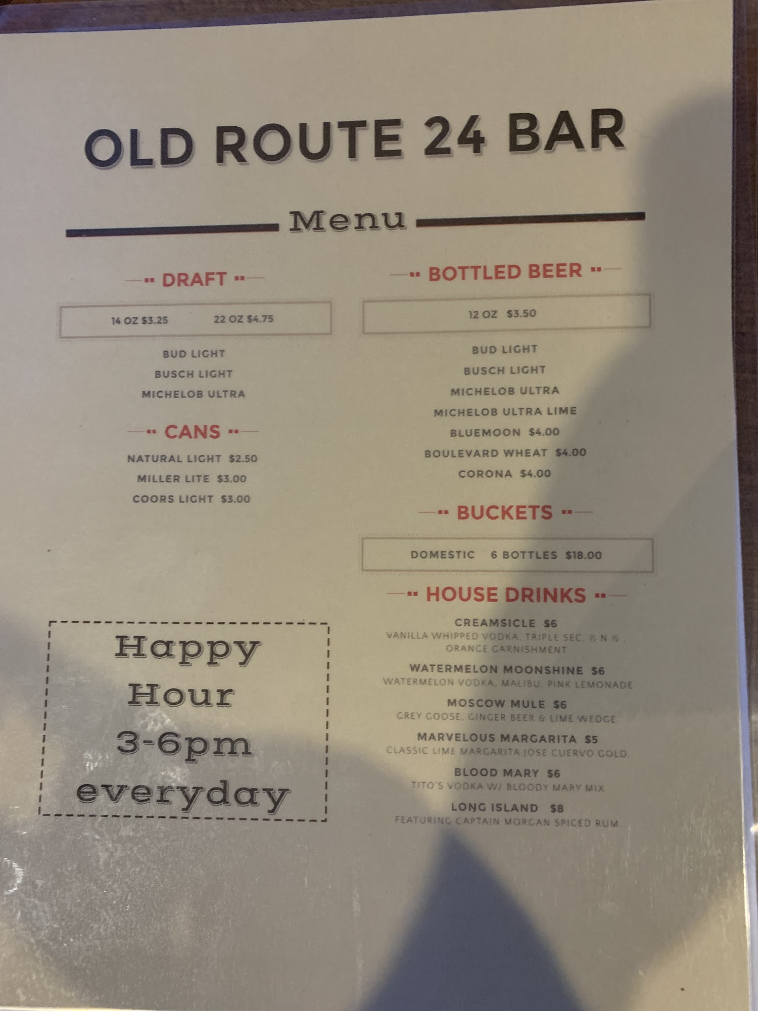 Old Route 24 Bar