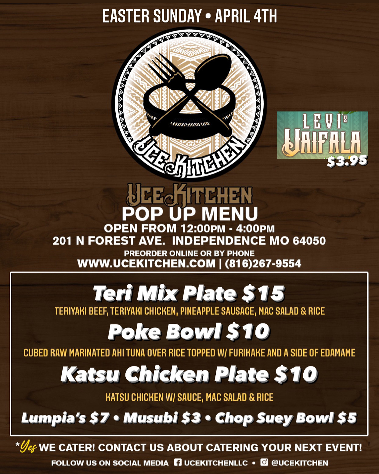 Ummi's Kitchen Catering Menu