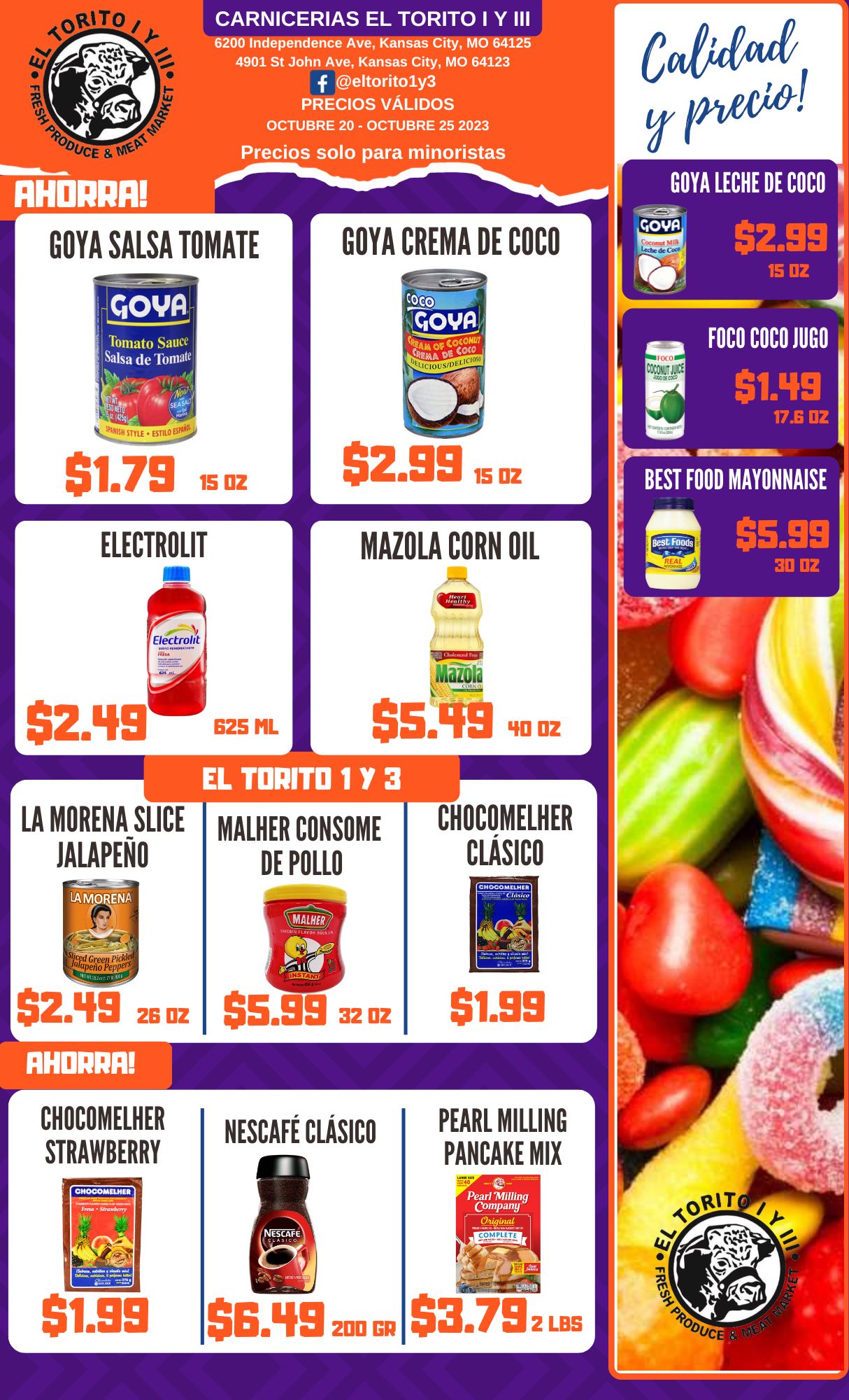 Carniceria El Torito Menu