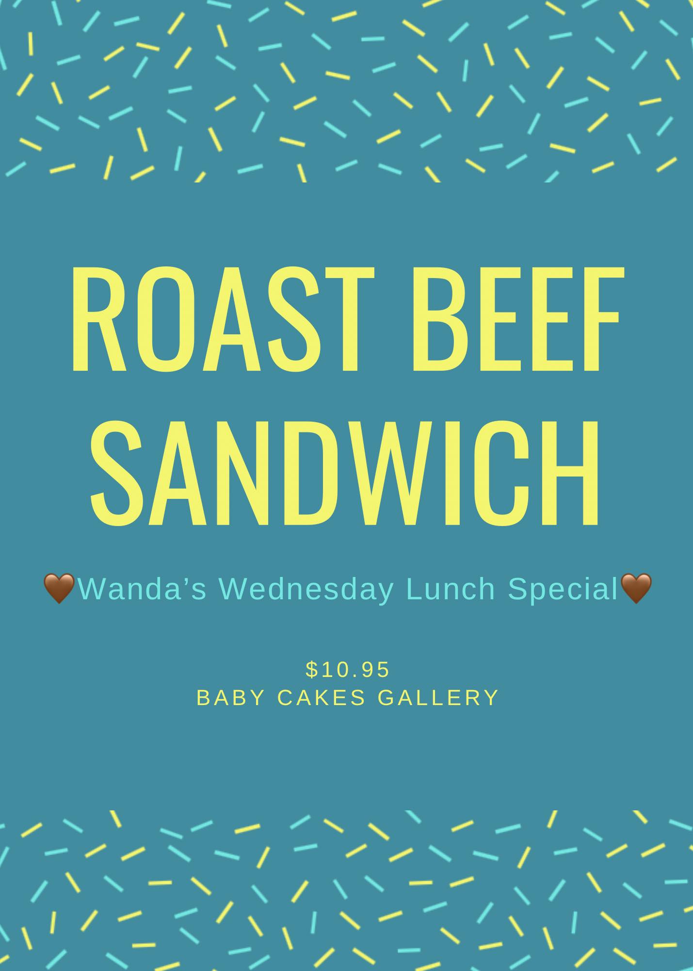 Baby Cakes Gallery Menu