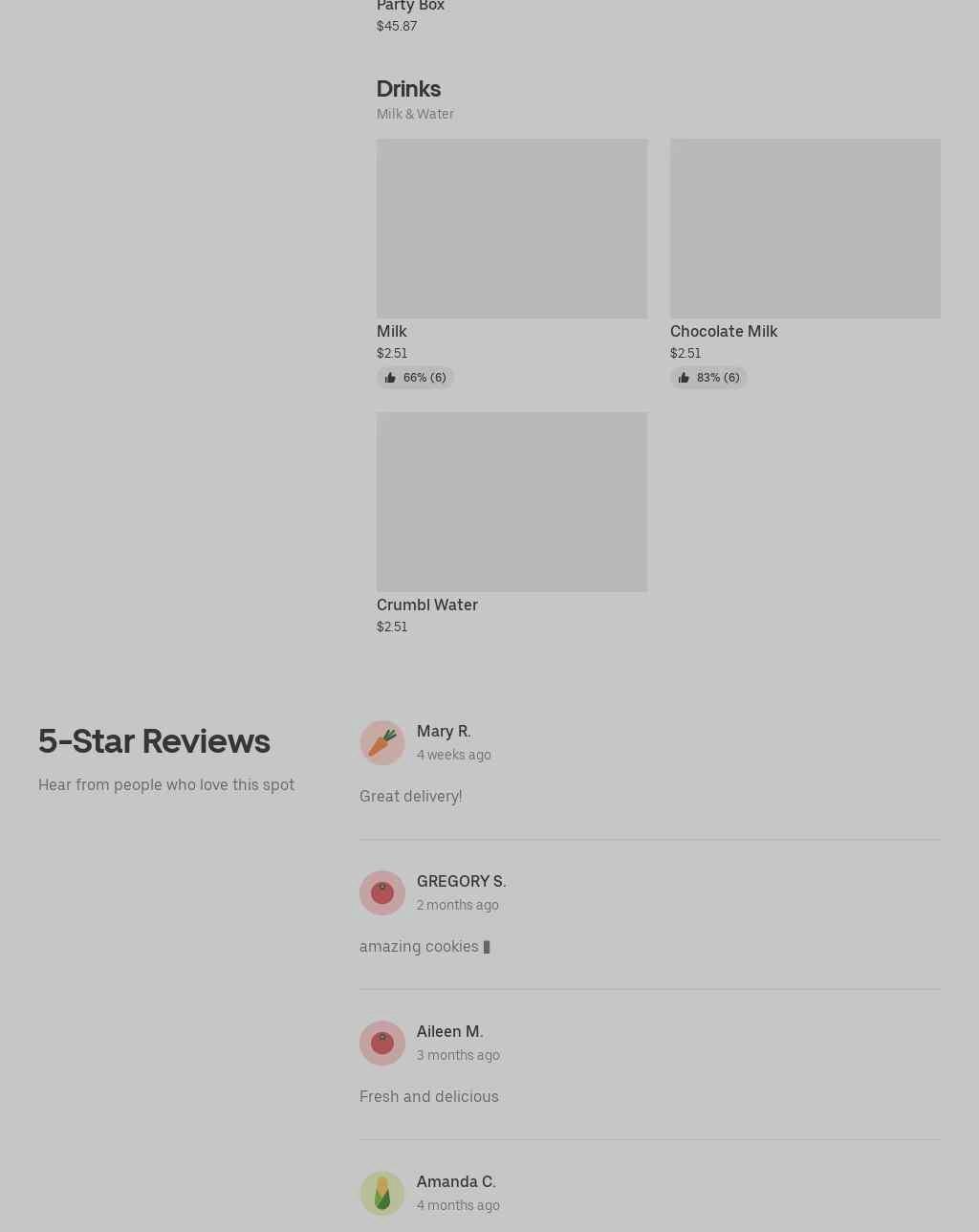 Crumbl - South County Menu