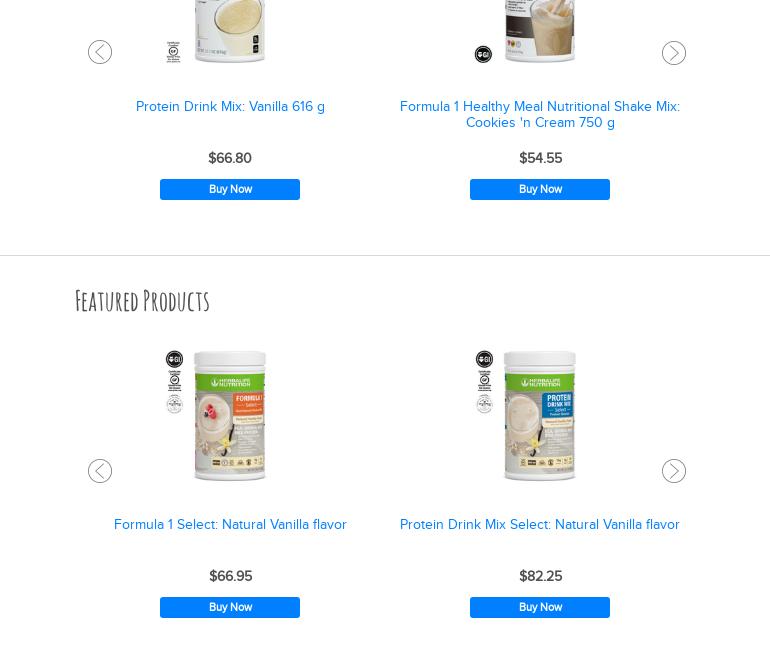 Hotspot Nutrition Menu