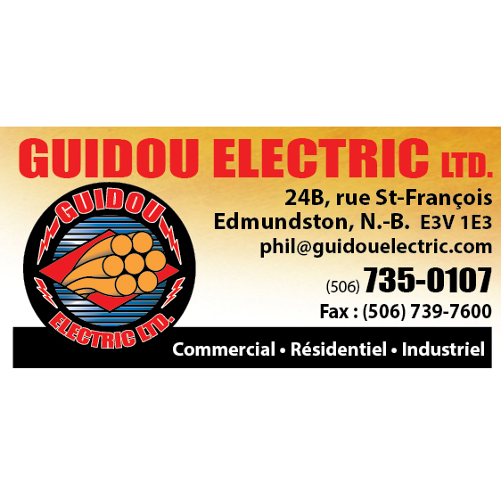 Guidou Electric Ltd 24 B Rue St François, Edmundston New Brunswick E3V 1E3