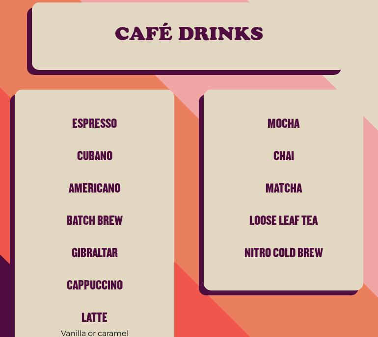 Sycamore Brewing - Offices and Production Menu