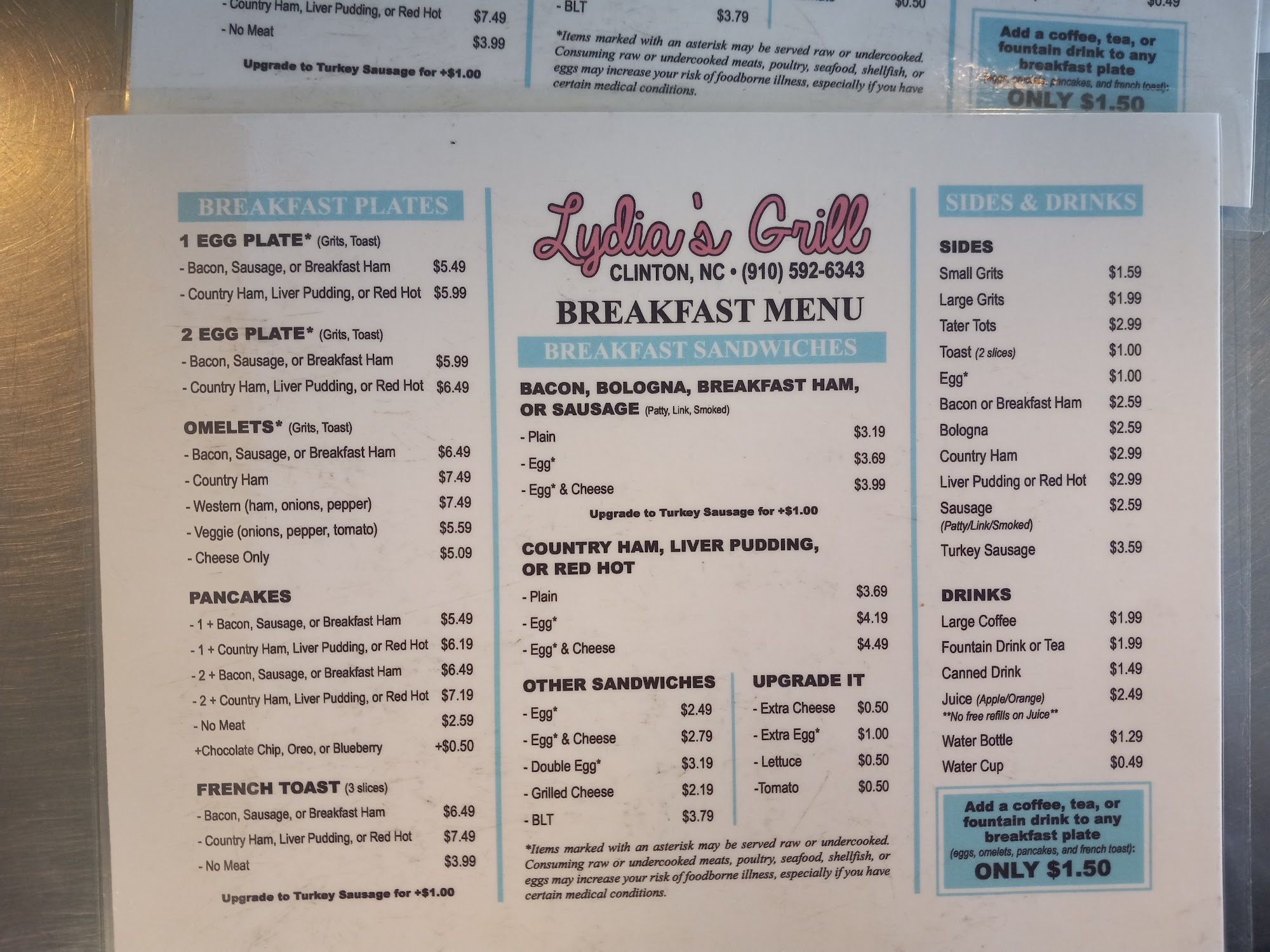 Lydia's Grill, Clinton Menu, Reviews (66), Photos (14) Restaurantji