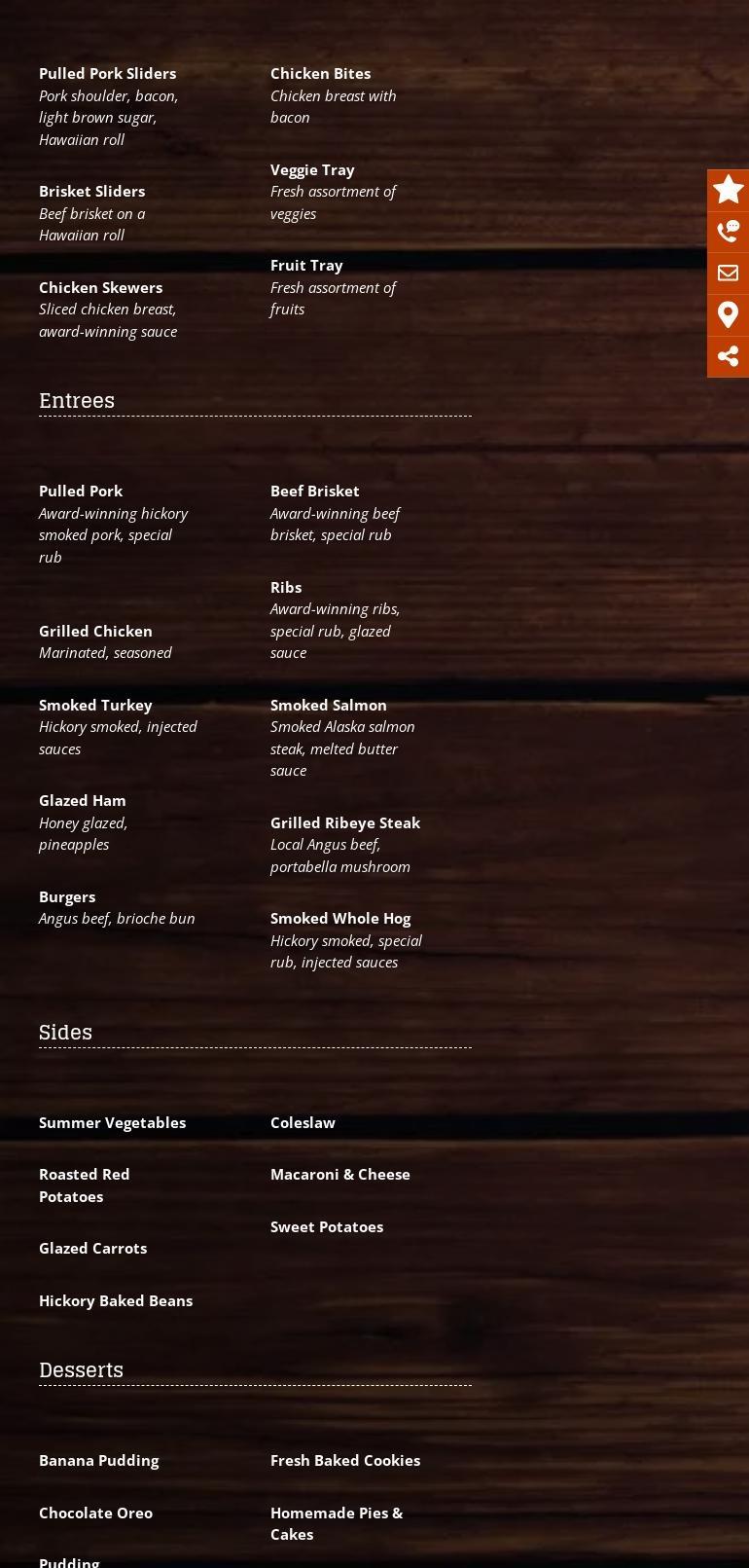 Hit The Pit BBQ Co Menu