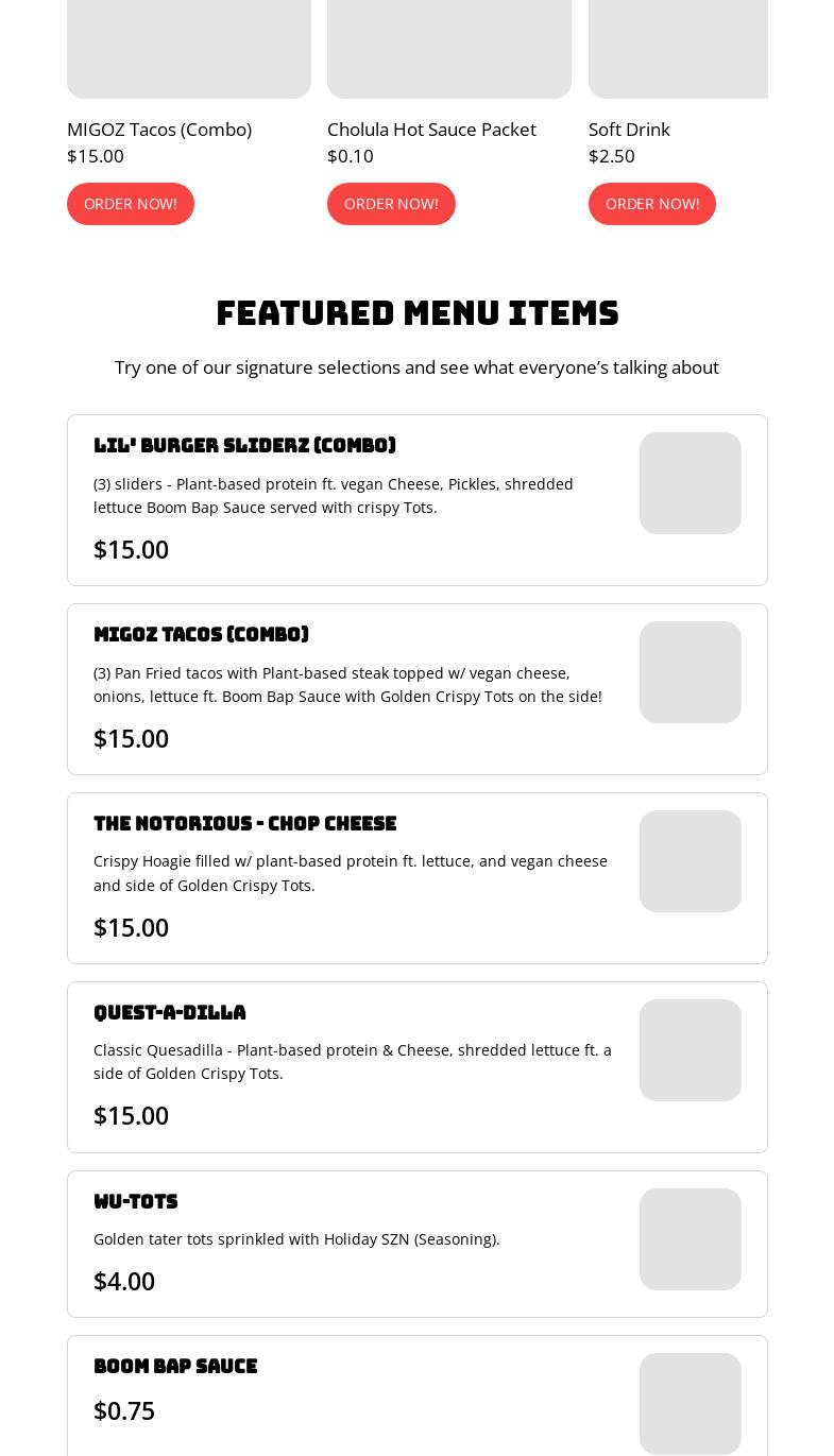 WHATZ BEEF? Plant-based Street Food Menu