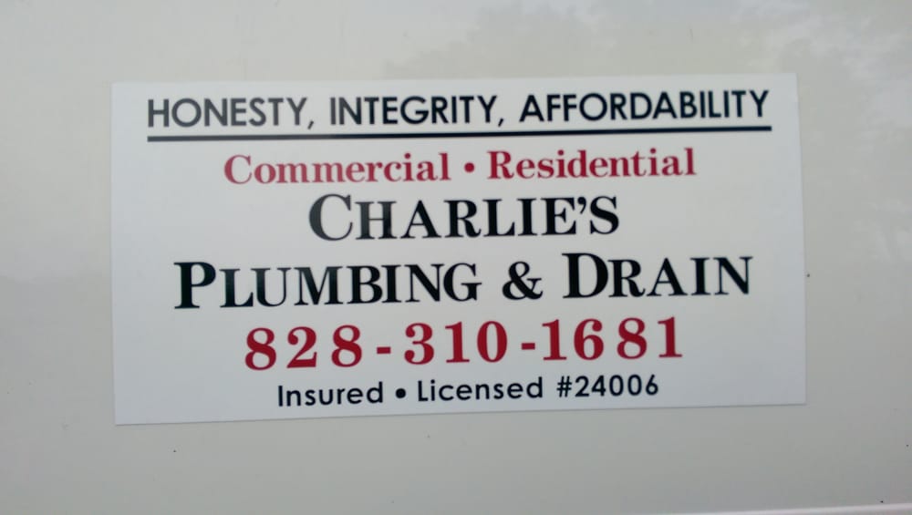 Charlie's Plumbing & Drain 2633 Old Conover-Startown Rd, Newton North Carolina 28658