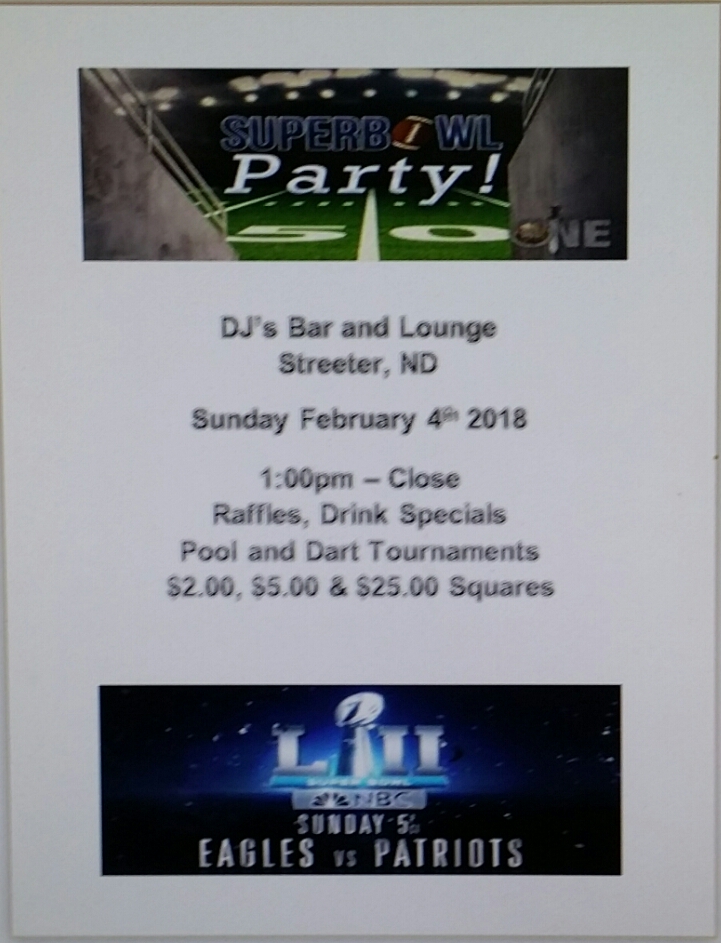 D J's Bar & Lounge Menu