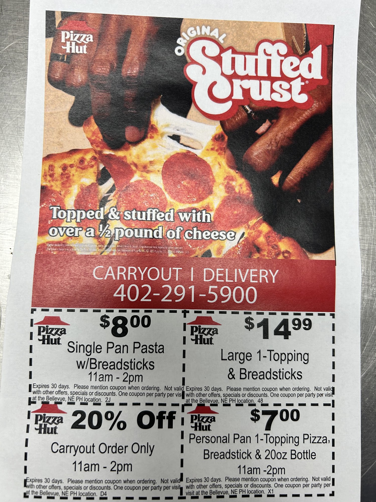 Pizza Hut Menu