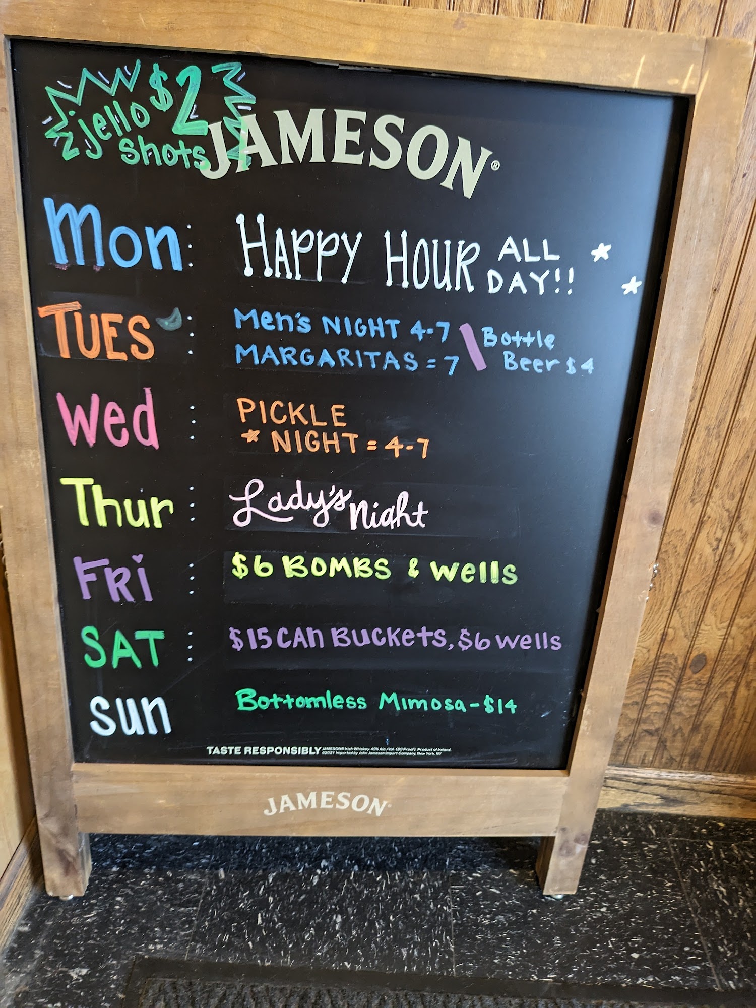 Green Onion Lounge Menu