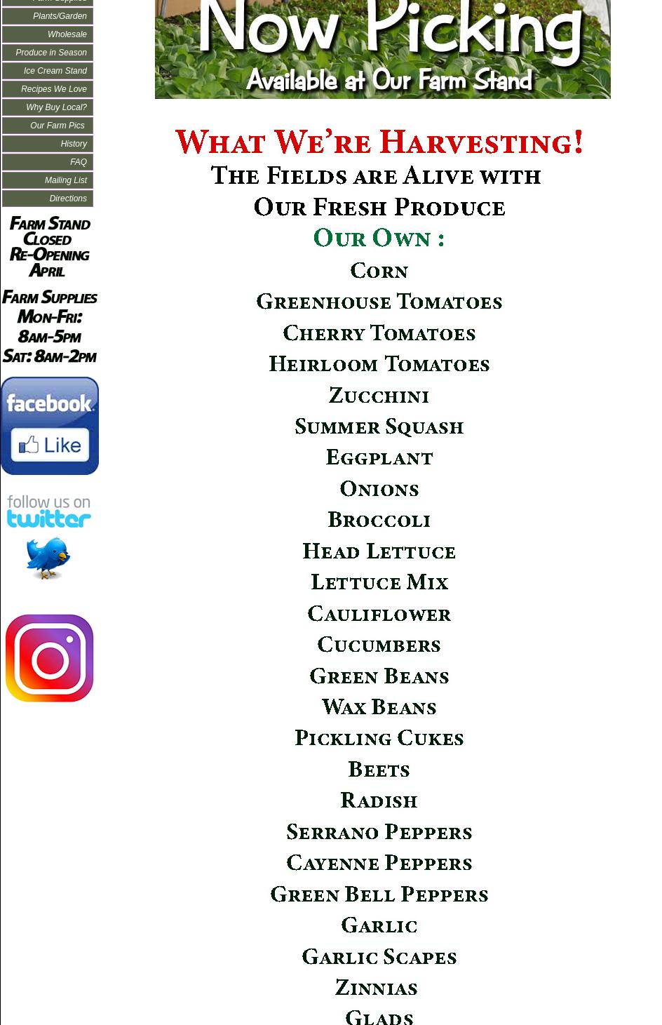 Annabelle's Ice Cream Menu