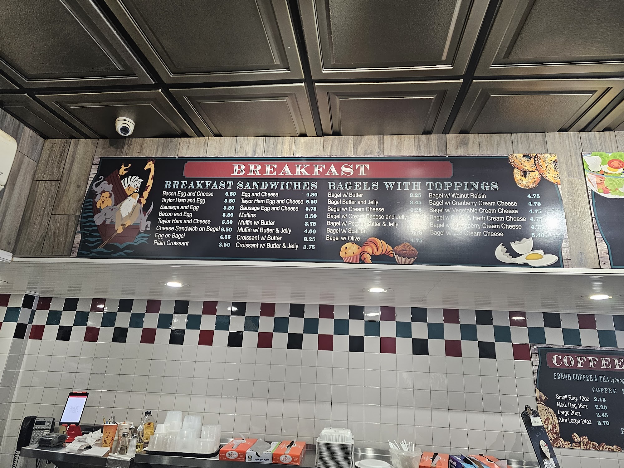 Noah's Bagels Menu
