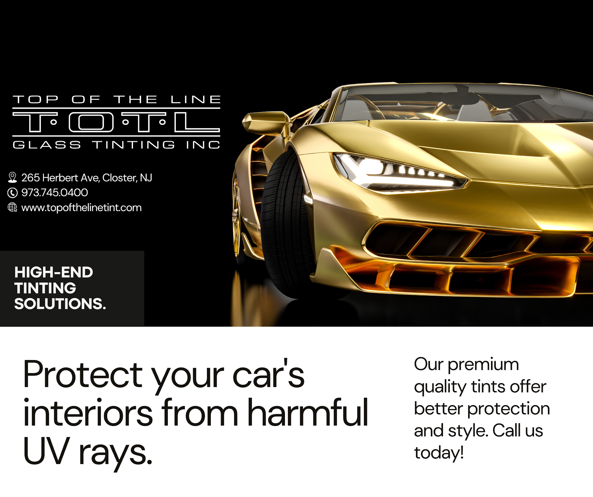 Top Of The Line Glass Tinting Inc. 265 Herbert Ave, Closter New Jersey 07624