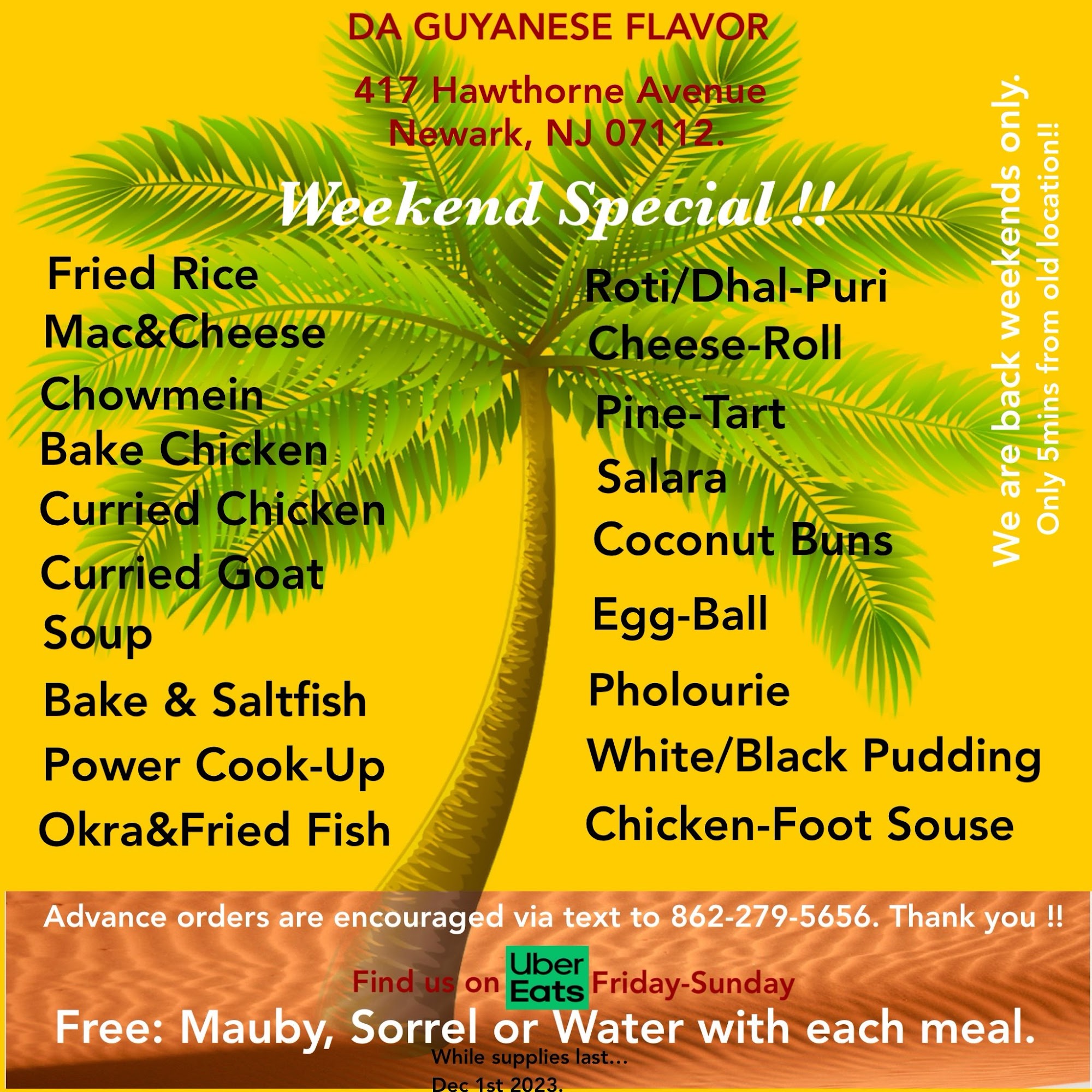 DA GUYANESE FLAVOR Menu
