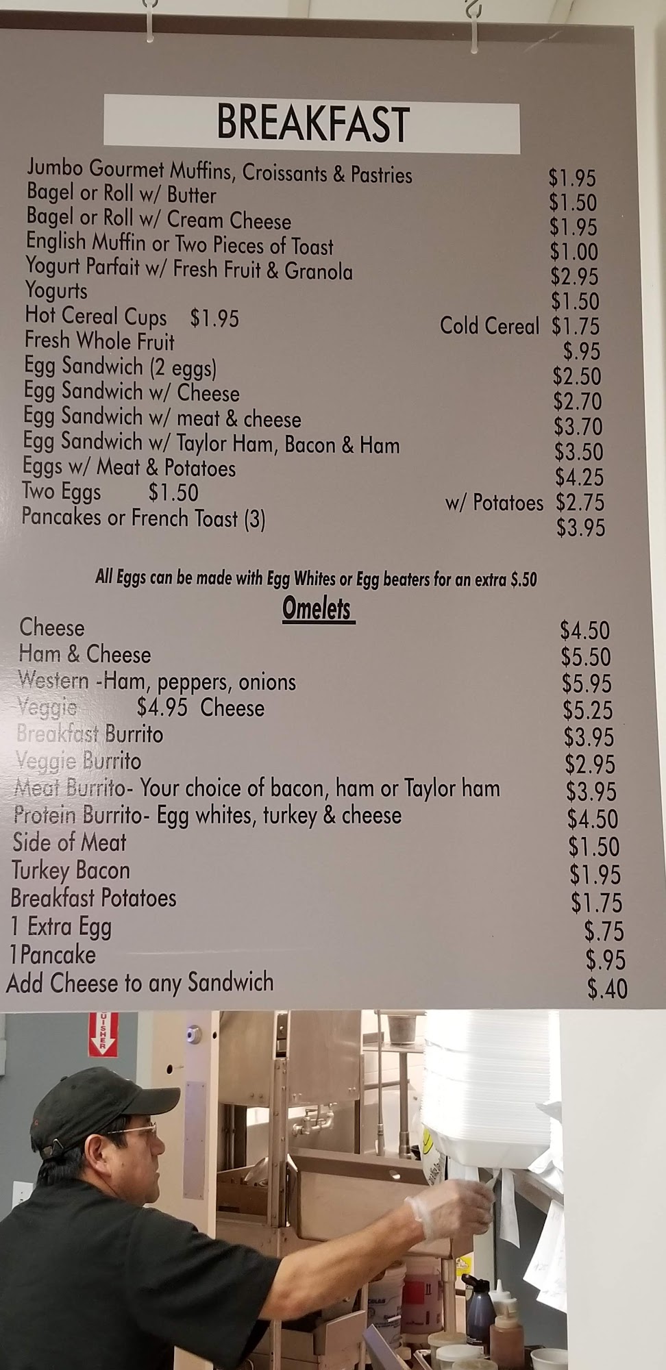 Riverfront cafe Menu