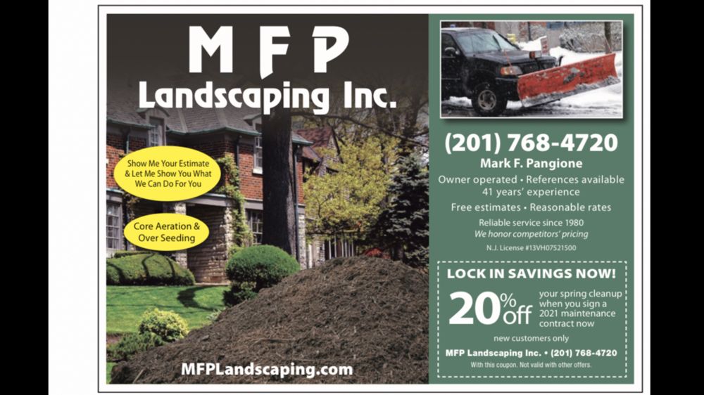 MFP Landscaping 130 Orangeburgh Rd, Old Tappan New Jersey 07675