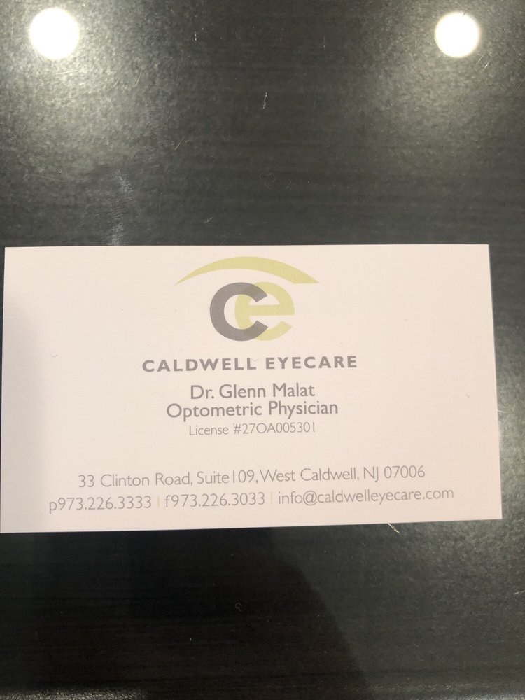 Caldwell Eyecare 33 Clinton Rd Suite #109, West Caldwell New Jersey 07006