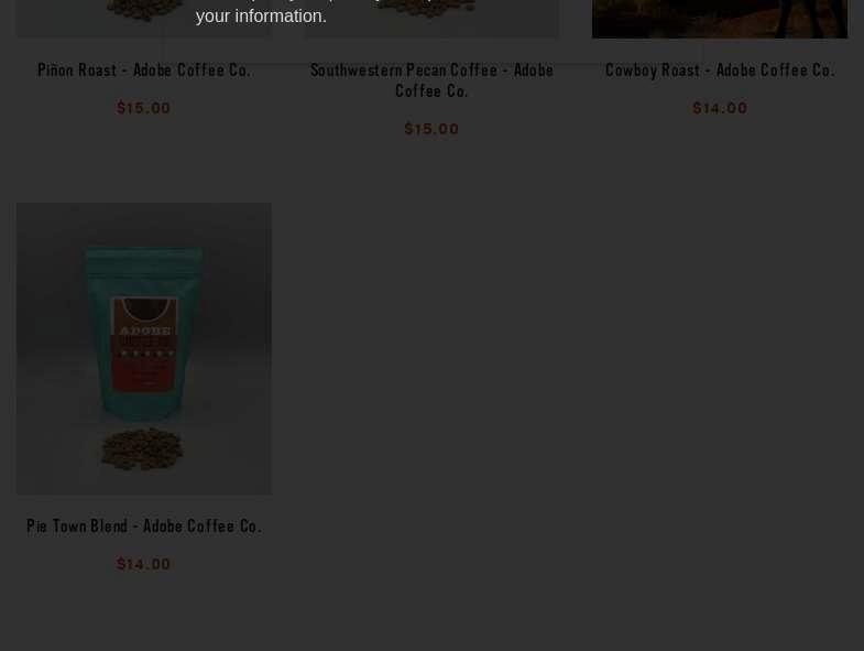 Red Rock Roasters Menu