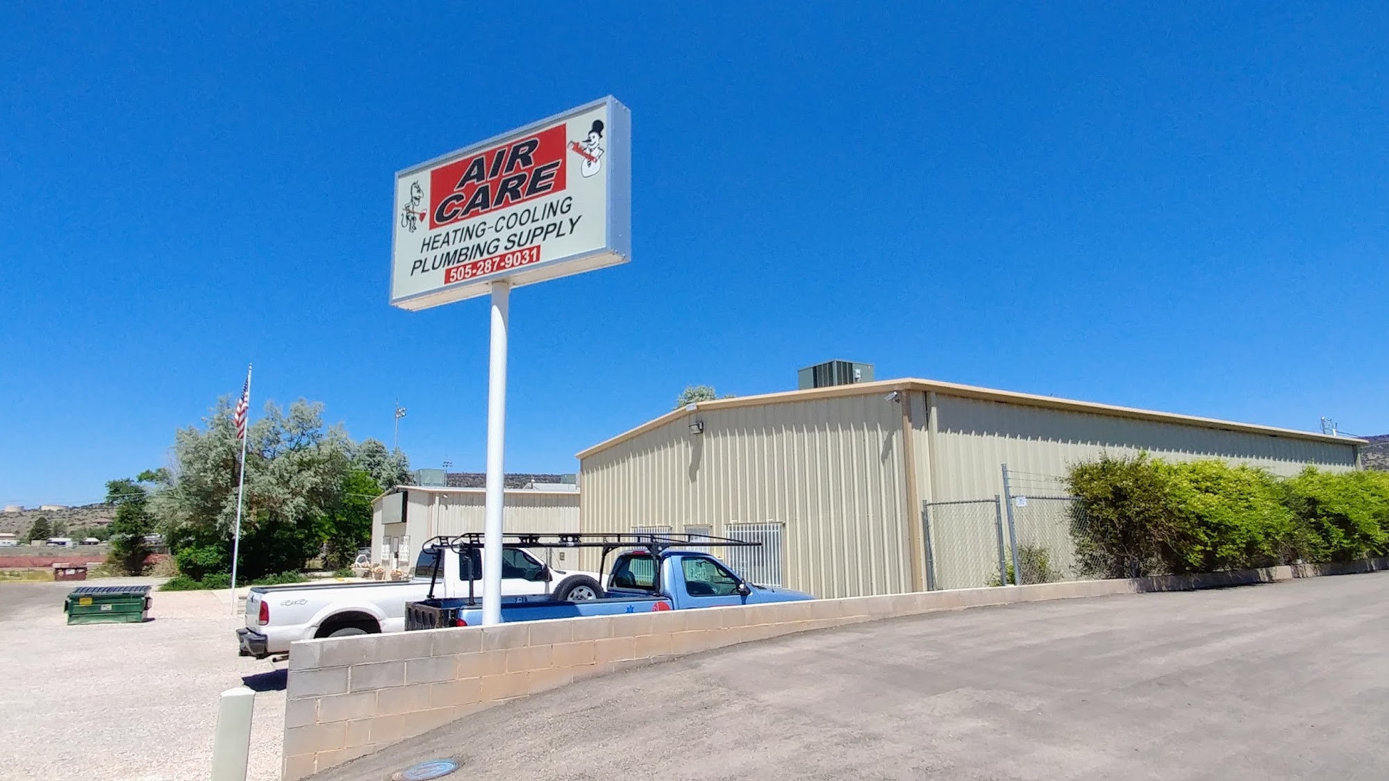 Aircare heating-cooling Plumbing supply 105 Goltz Dr, Grants New Mexico 87020