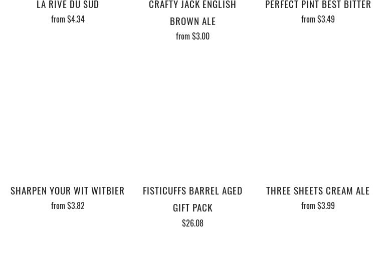 Boxing Rock Brewing Company Menu