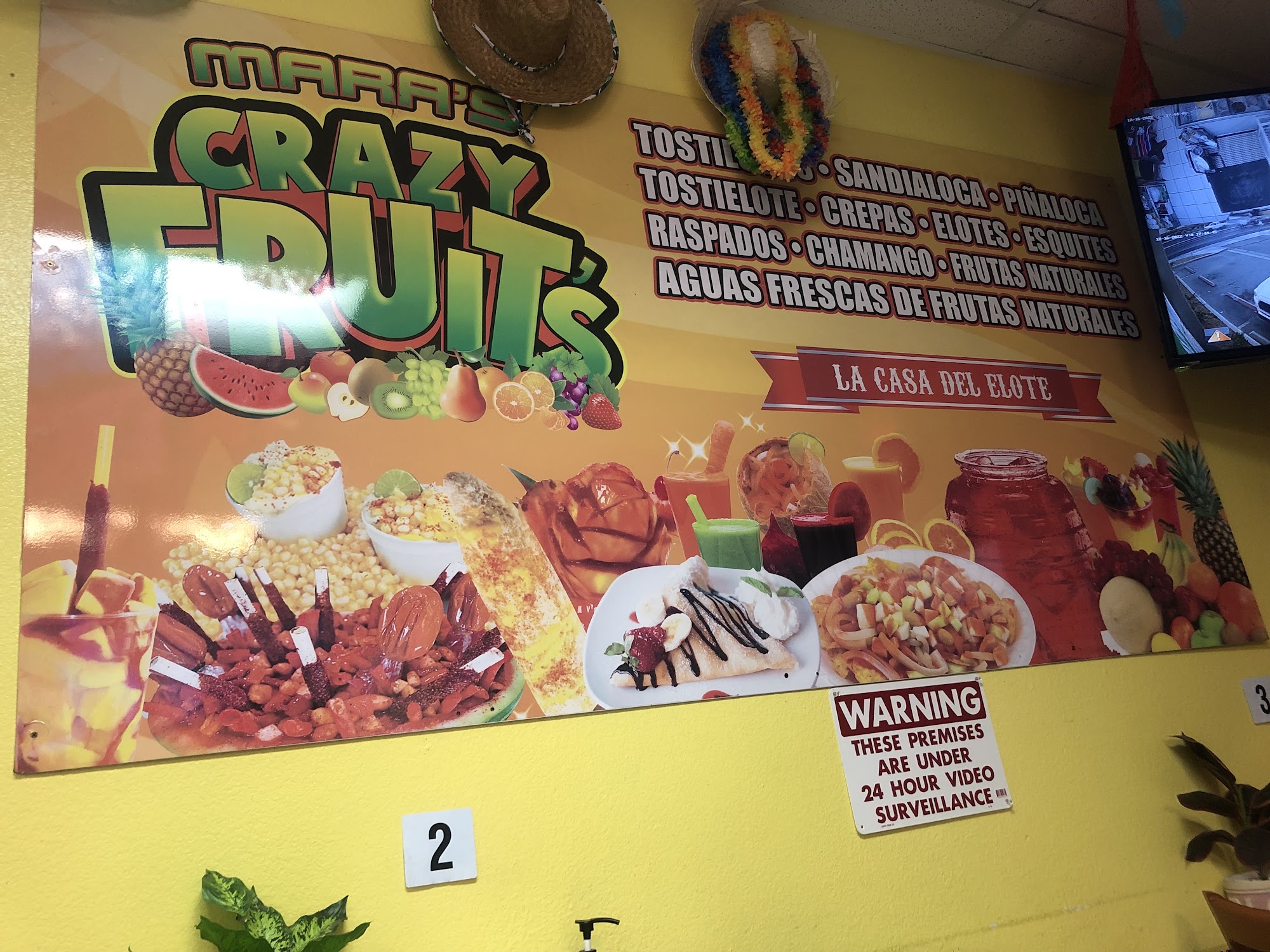 Mara’s Crazy Fruits Menu